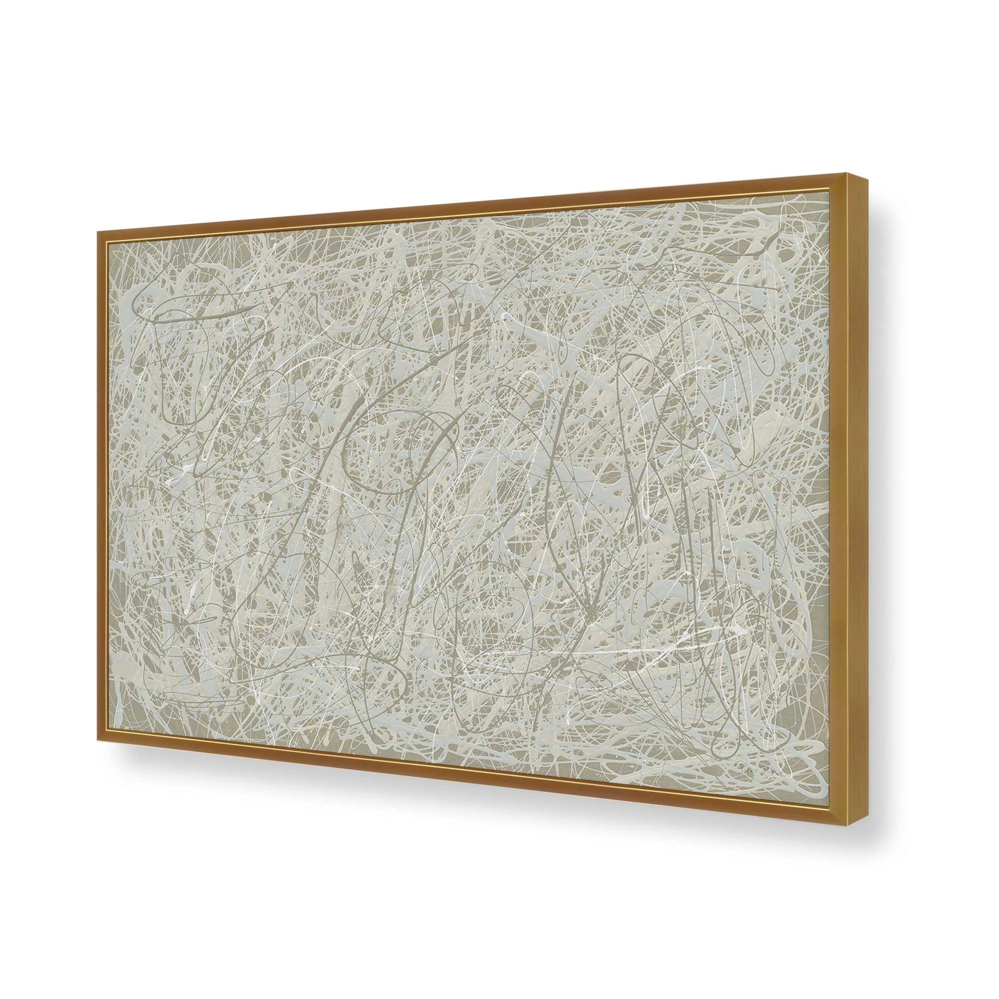 [Color:Polished Gold], Picture of art in a Polished Gold frame of the corner