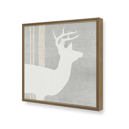 [Color:Brushed Gold], Picture of art in a Brushed Gold frame at an angle