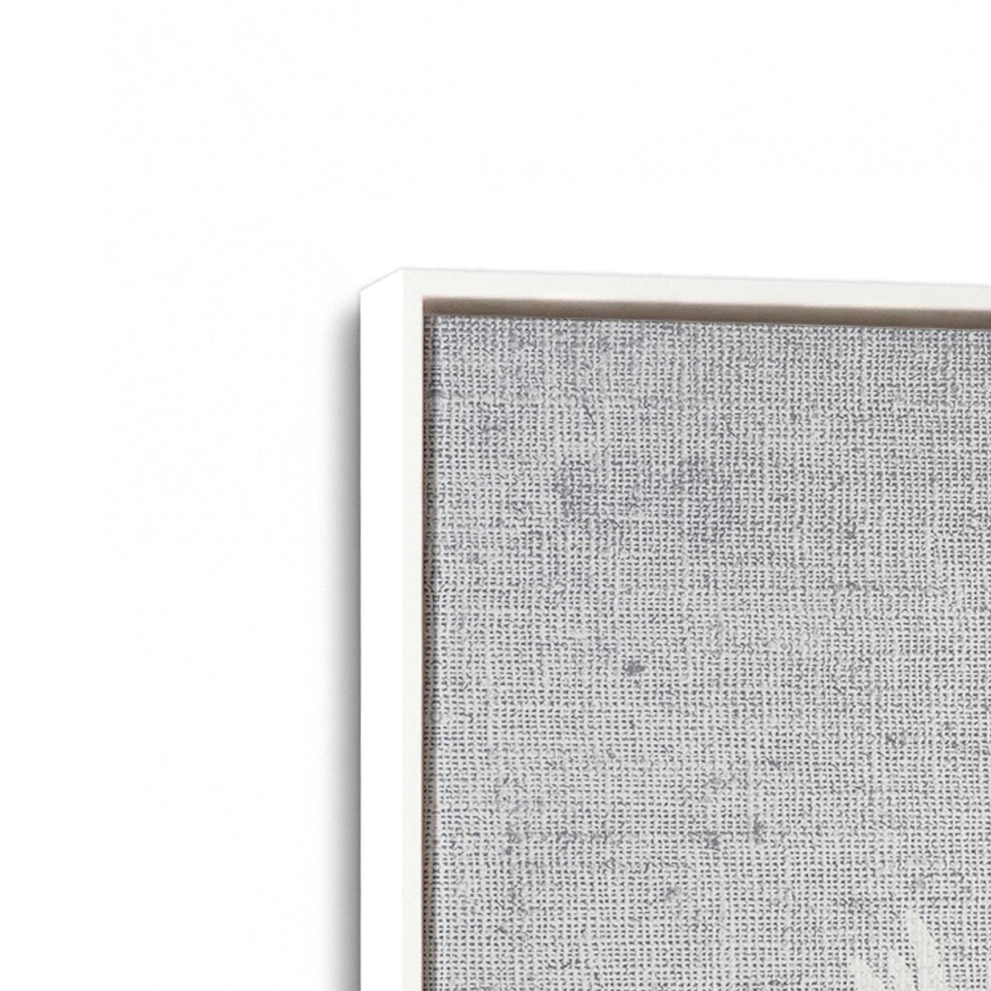 [Color:Opaque White], Picture of art in a White frame at an angle