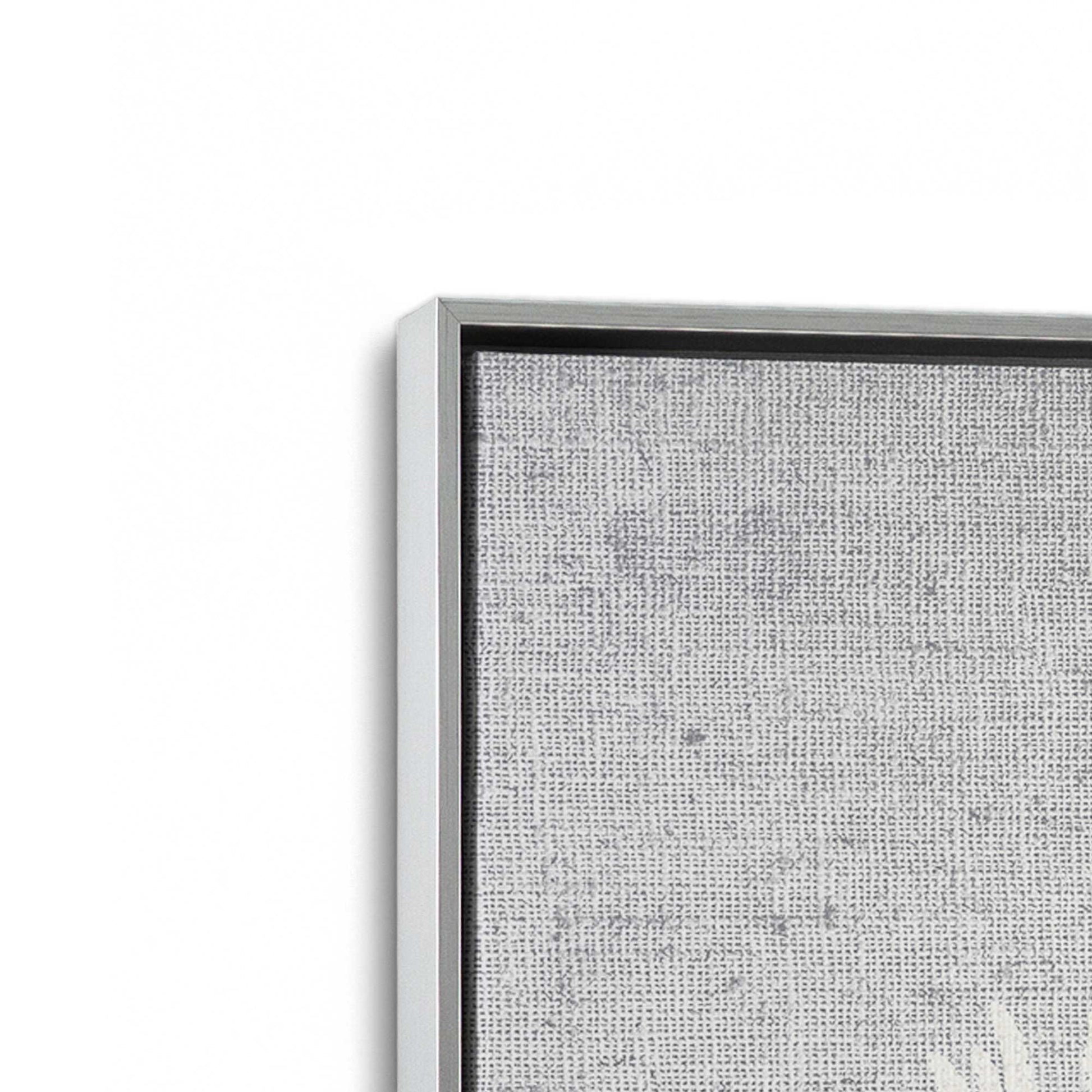 [Color:Polished Chrome], Picture of art in a Polished Chrome frame at an angle