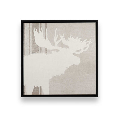 Antlered Silhouettes, Set of 4 Canvas Prints