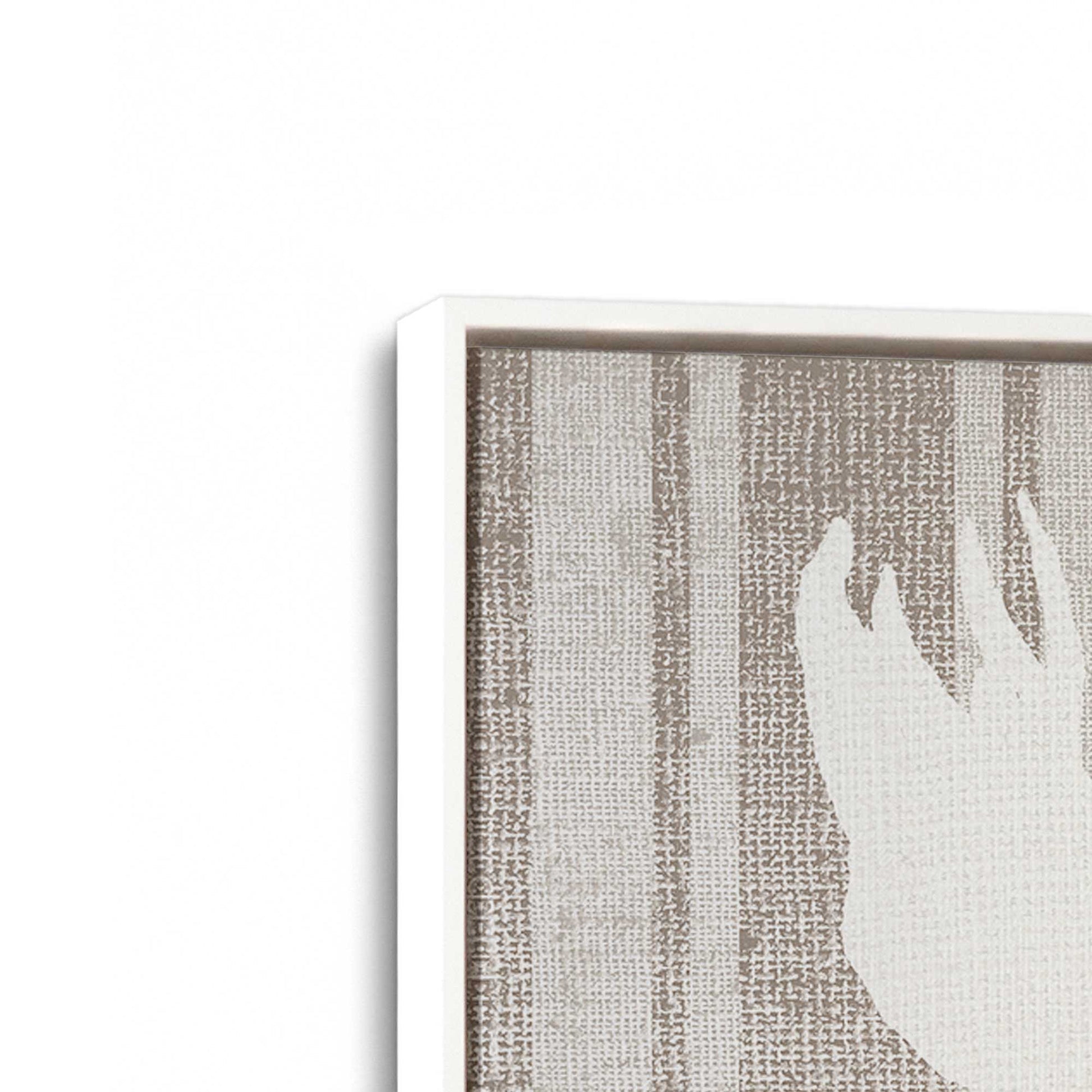 [Color:Opaque White], Picture of art in a White frame at an angle