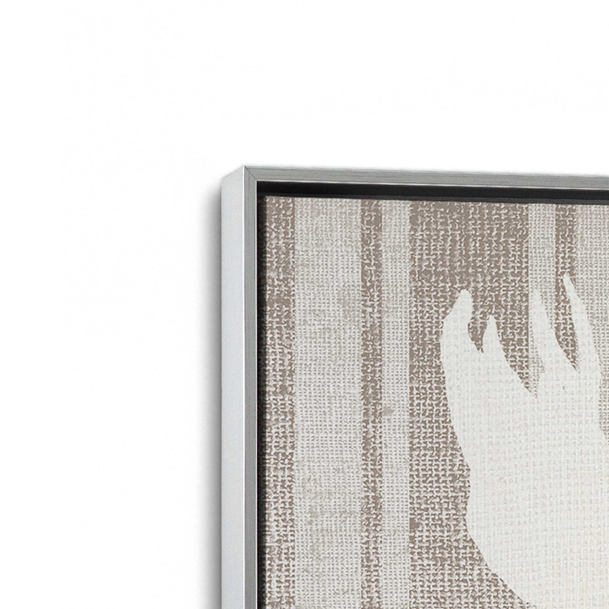 [Color:Polished Chrome], Picture of art in a Polished Chrome frame at an angle