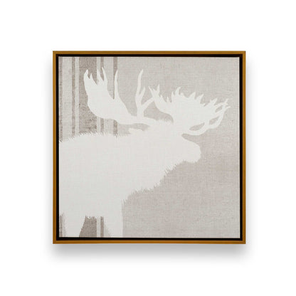 Antlered Silhouettes, Set of 4 Canvas Prints
