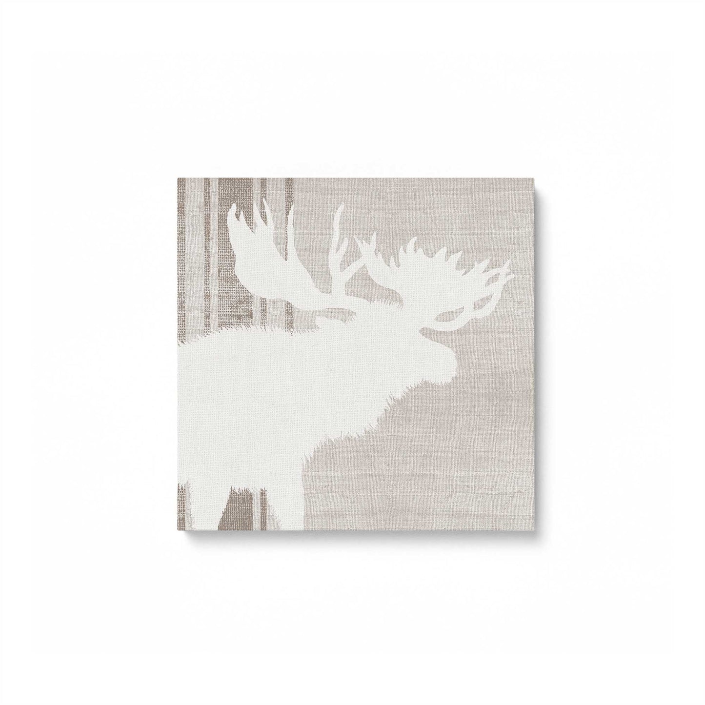 Antlered Silhouettes, Set of 4 Canvas Prints