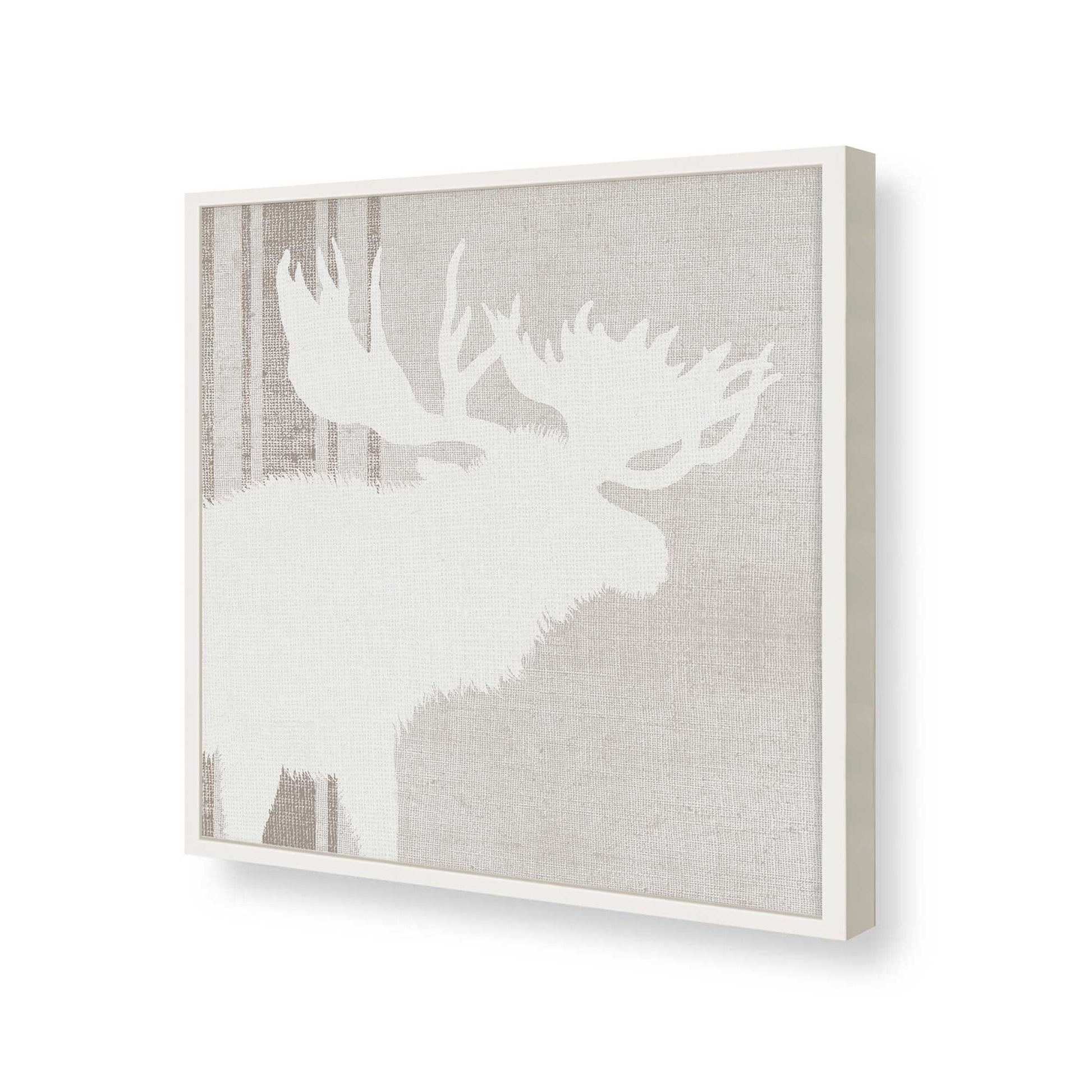 [Color:Opaque White], Picture of art in a Opaque White frame at an angle