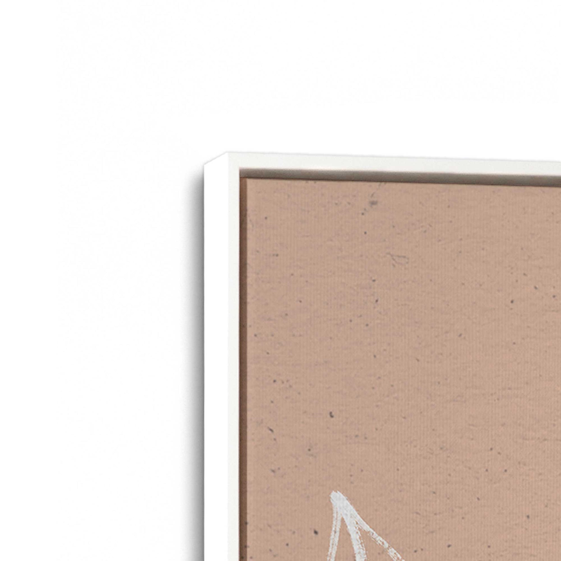 [Color:Opaque White], Picture of art in a White frame at an angle