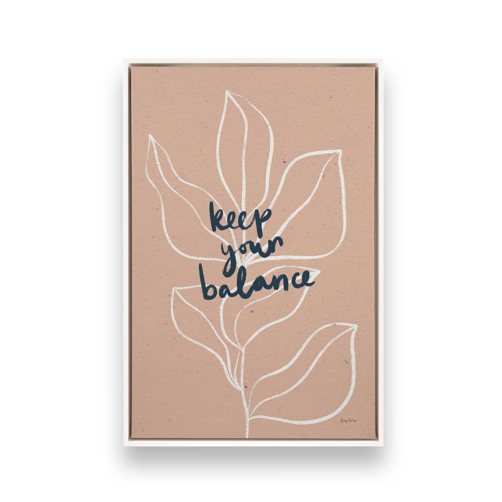 [Color:Opaque White], Picture of art in a White frame