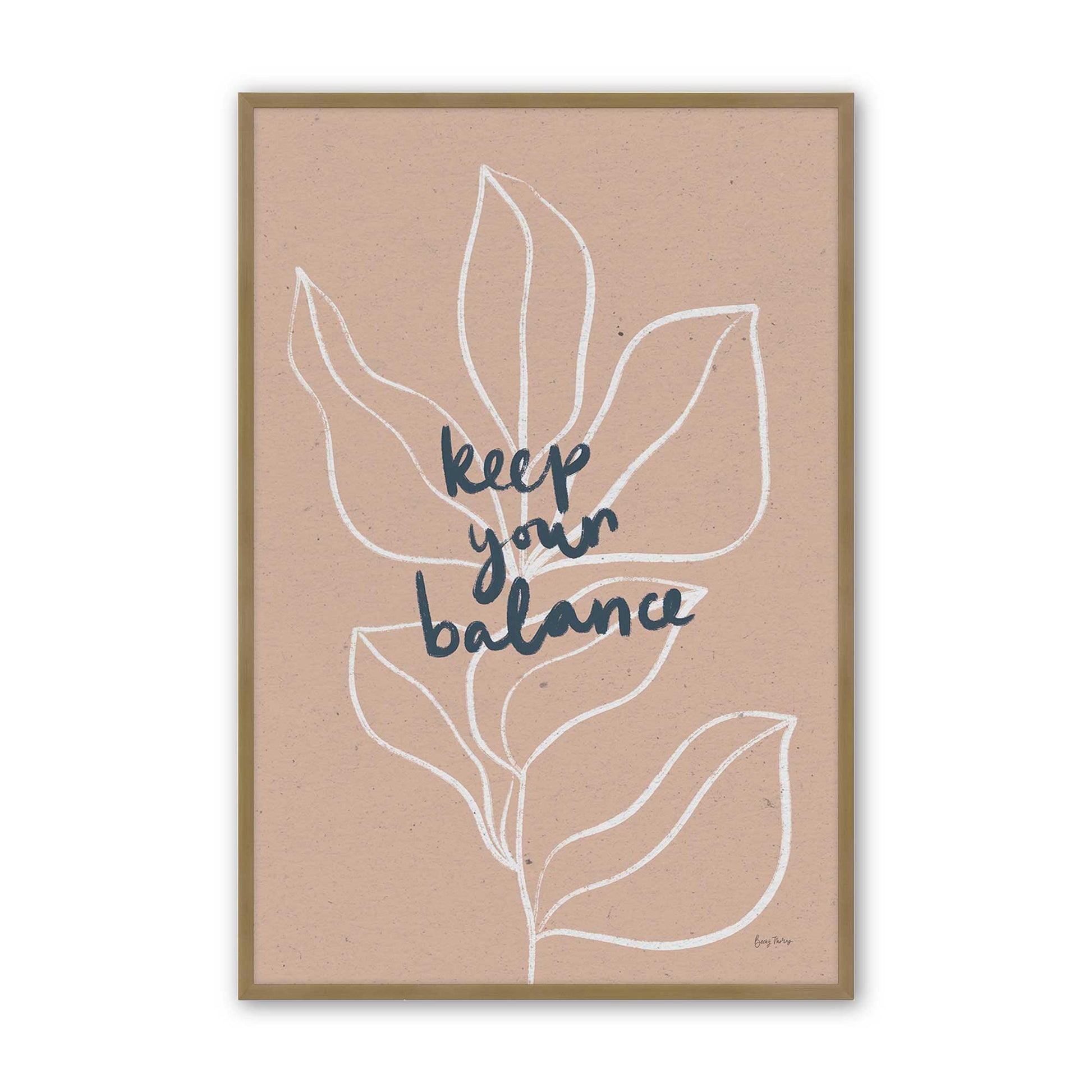 [Color:Brushed Gold], Picture of art in a Brushed Gold frame