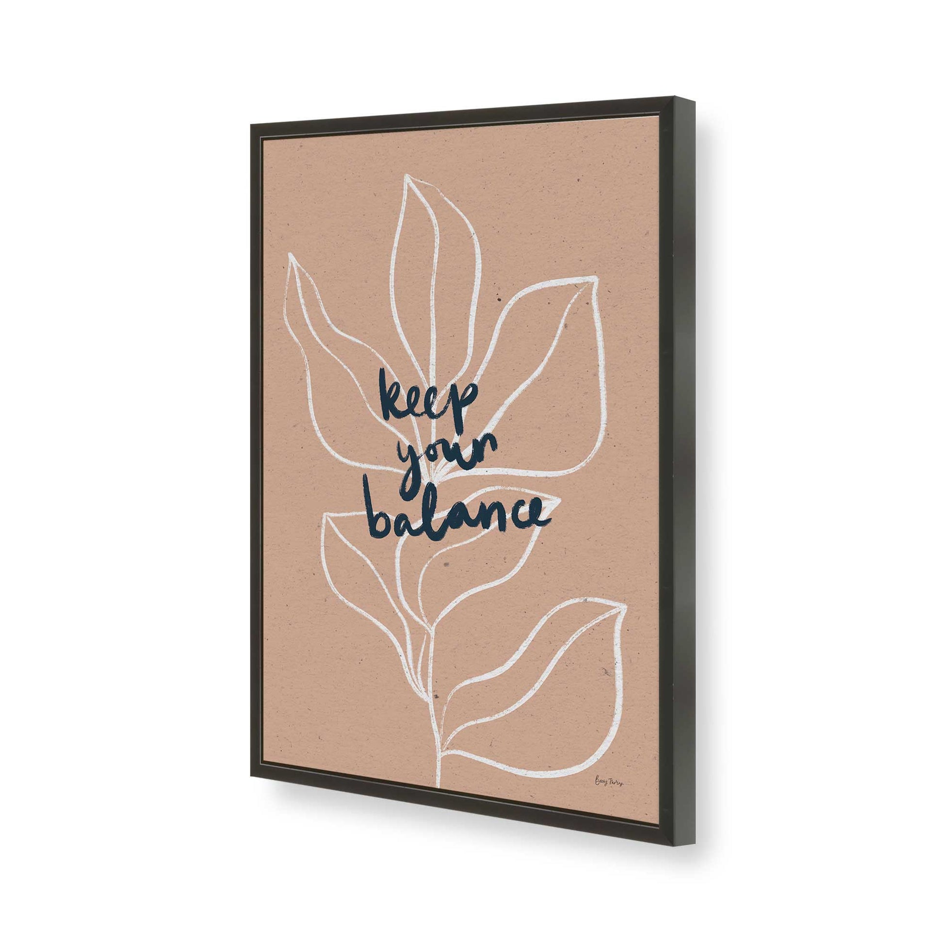 [Color:Satin Black], Picture of art in a Satin Black frame of the corner