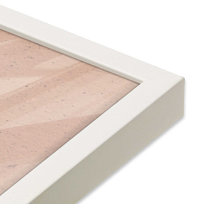 [Color:Opaque White], Picture of art in a Opaque White frame at an angle