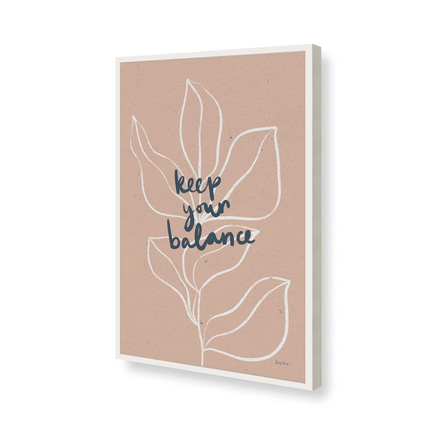 [Color:Opaque White], Picture of art in a Opaque White frame of the corner