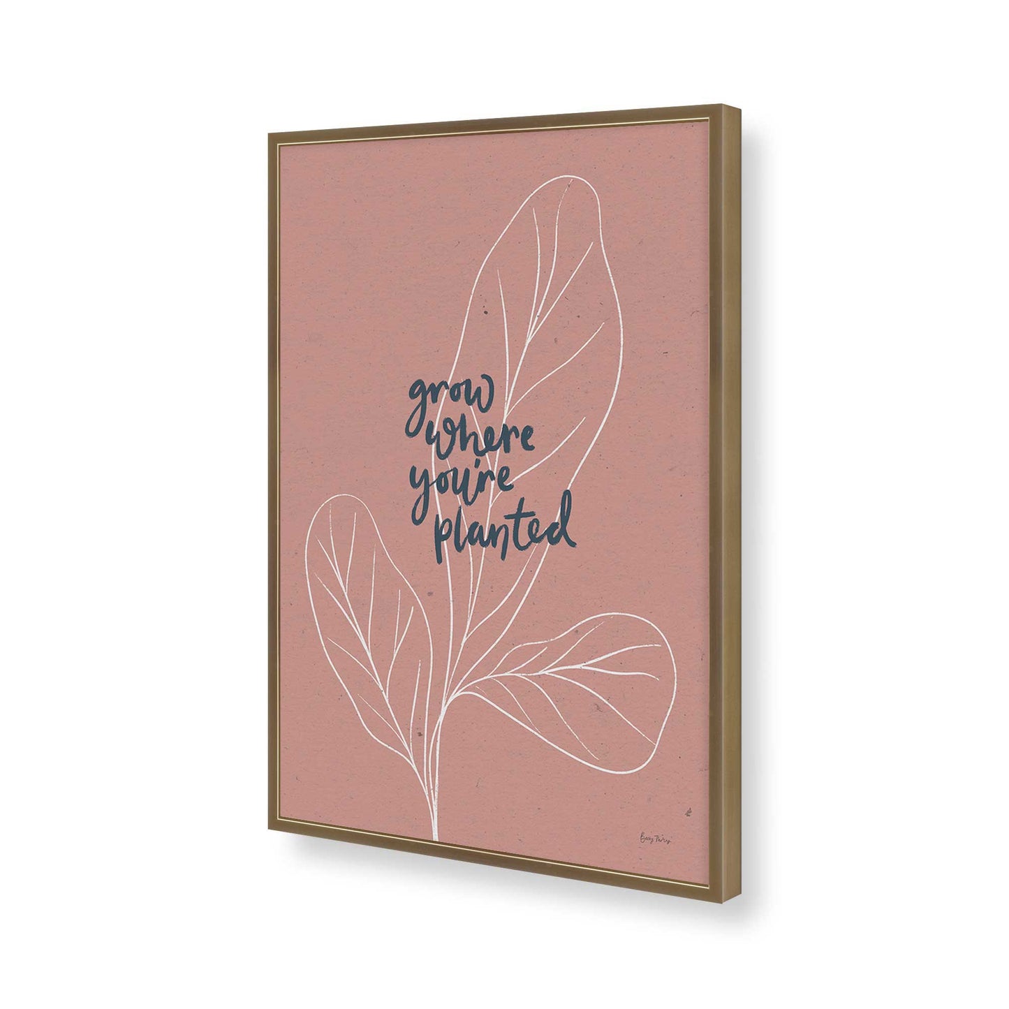 [Color:Brushed Gold], Picture of art in a Brushed Gold frame of the corner