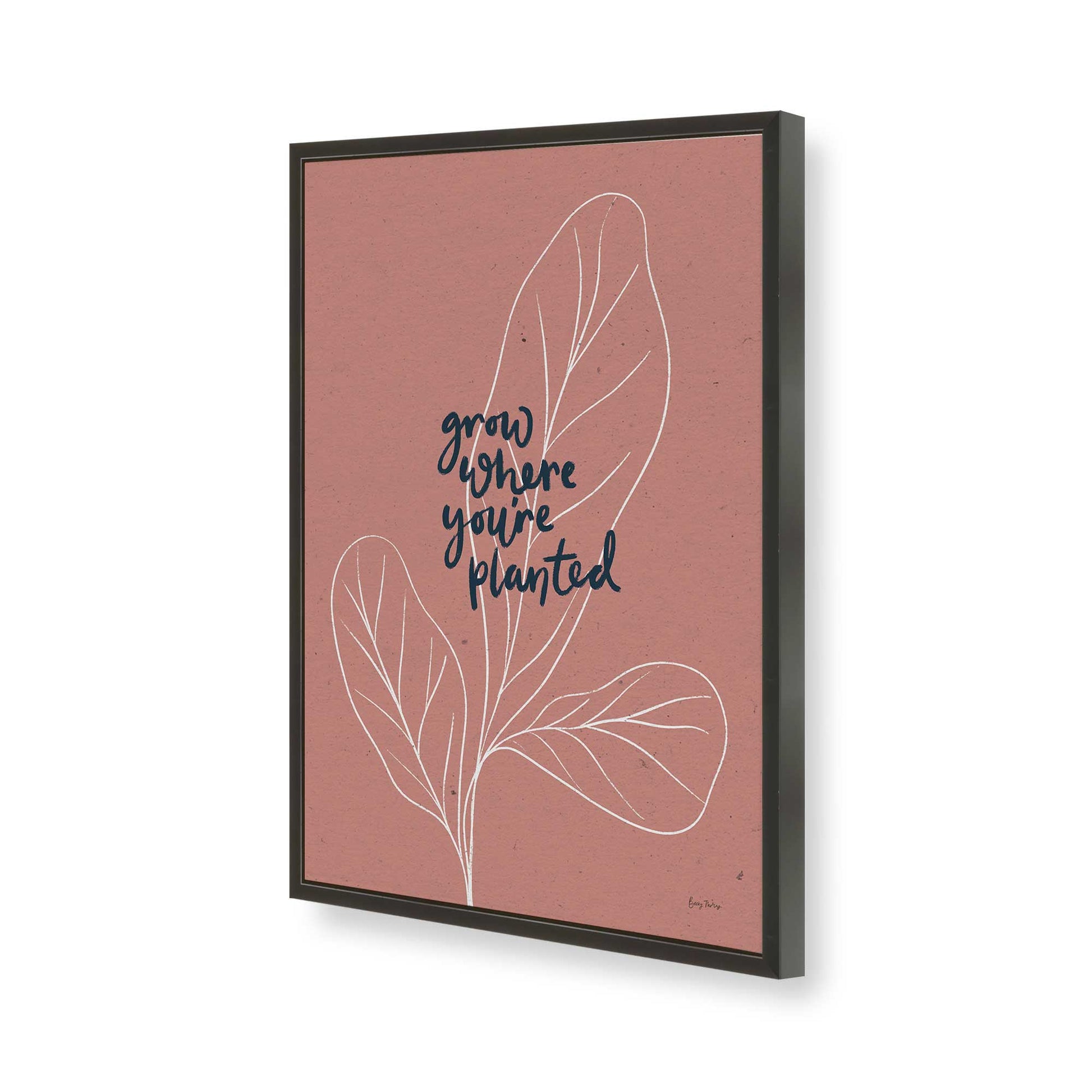 [Color:Satin Black], Picture of art in a Satin Black frame of the corner