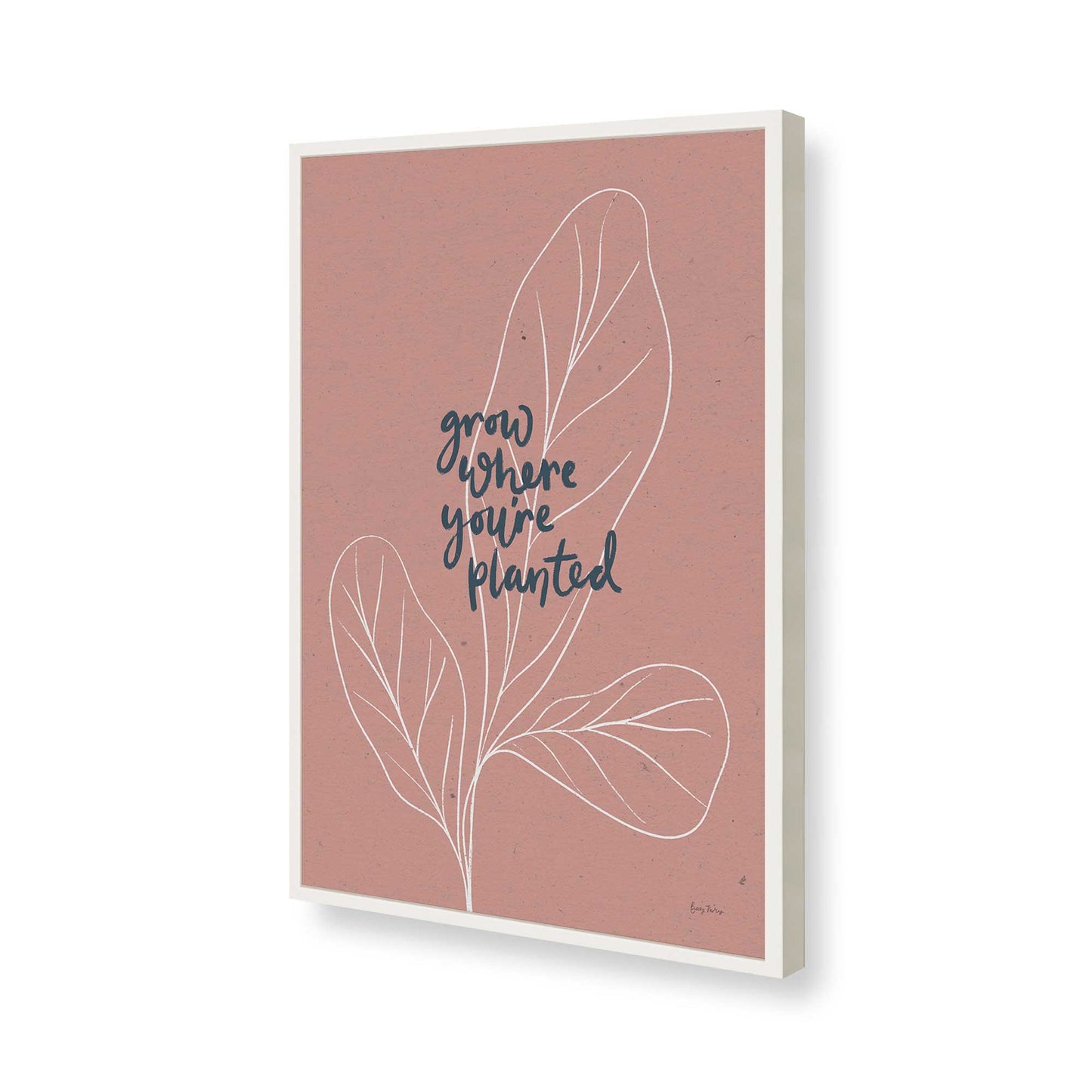 [Color:Opaque White], Picture of art in a Opaque White frame of the corner