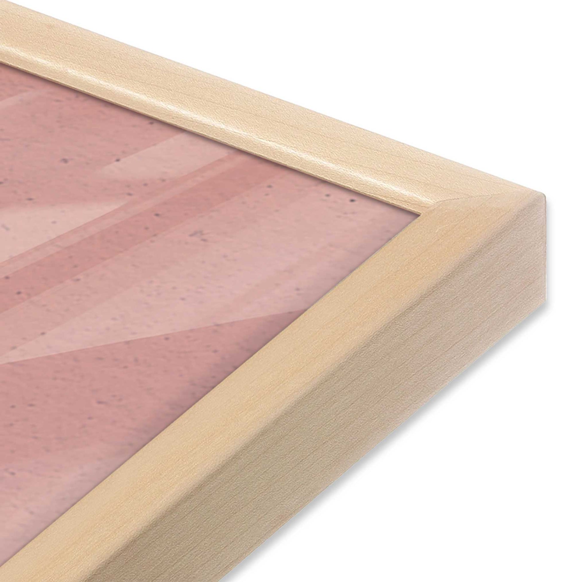 [Color:Raw Maple], Picture of art in a Raw Maple frame at an angle