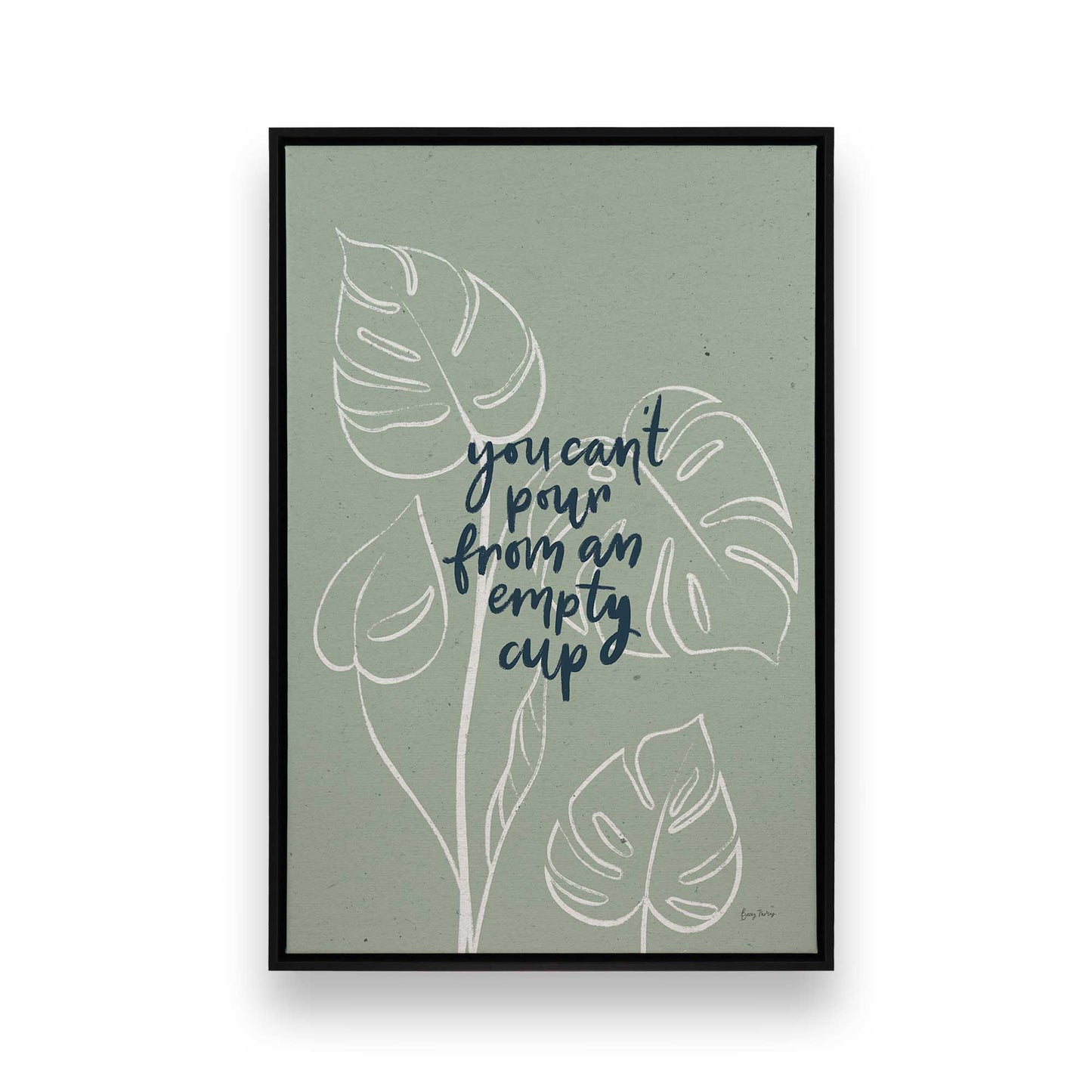 [Color:Satin Black], Picture of art in a Satin Black frame