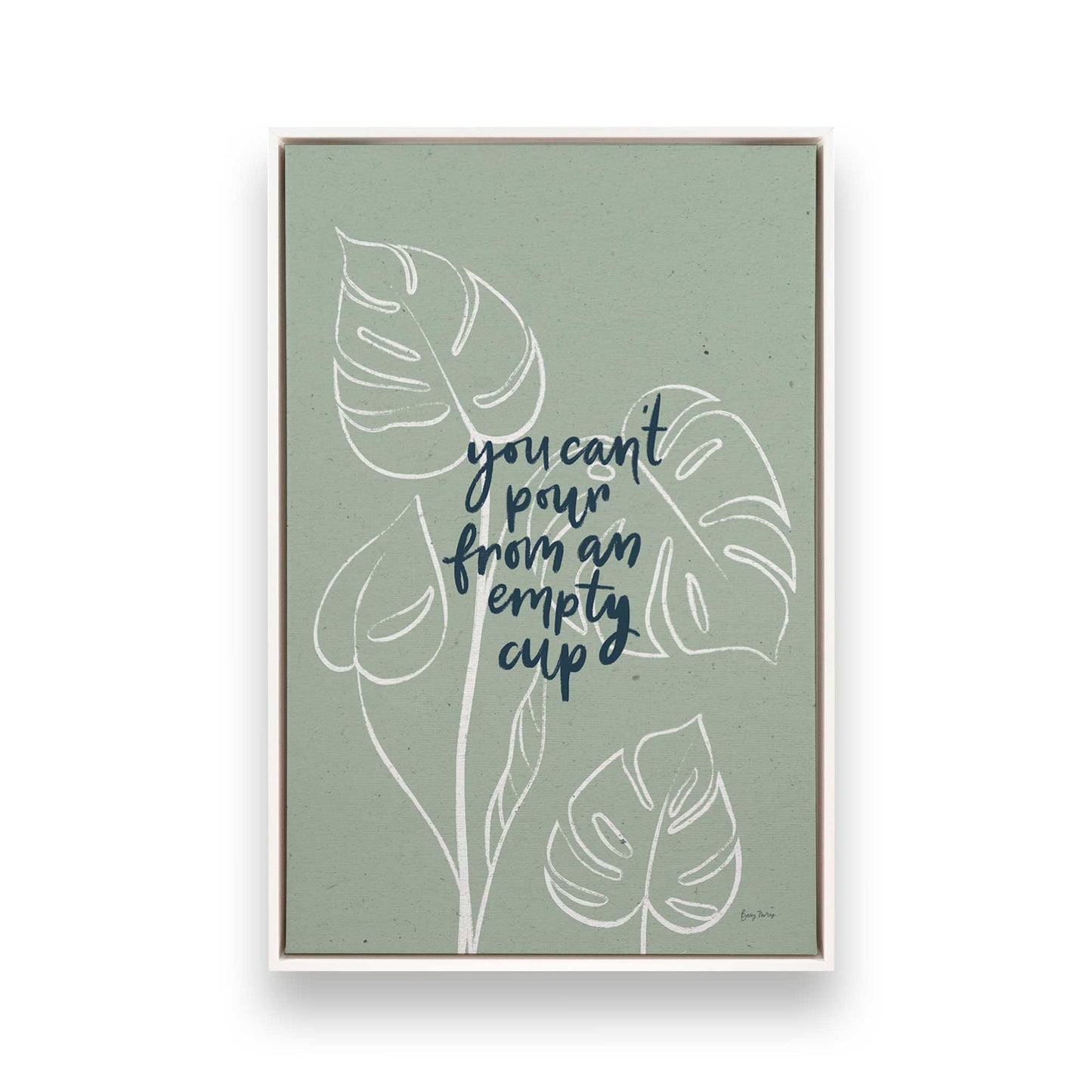 [Color:Opaque White], Picture of art in a White frame