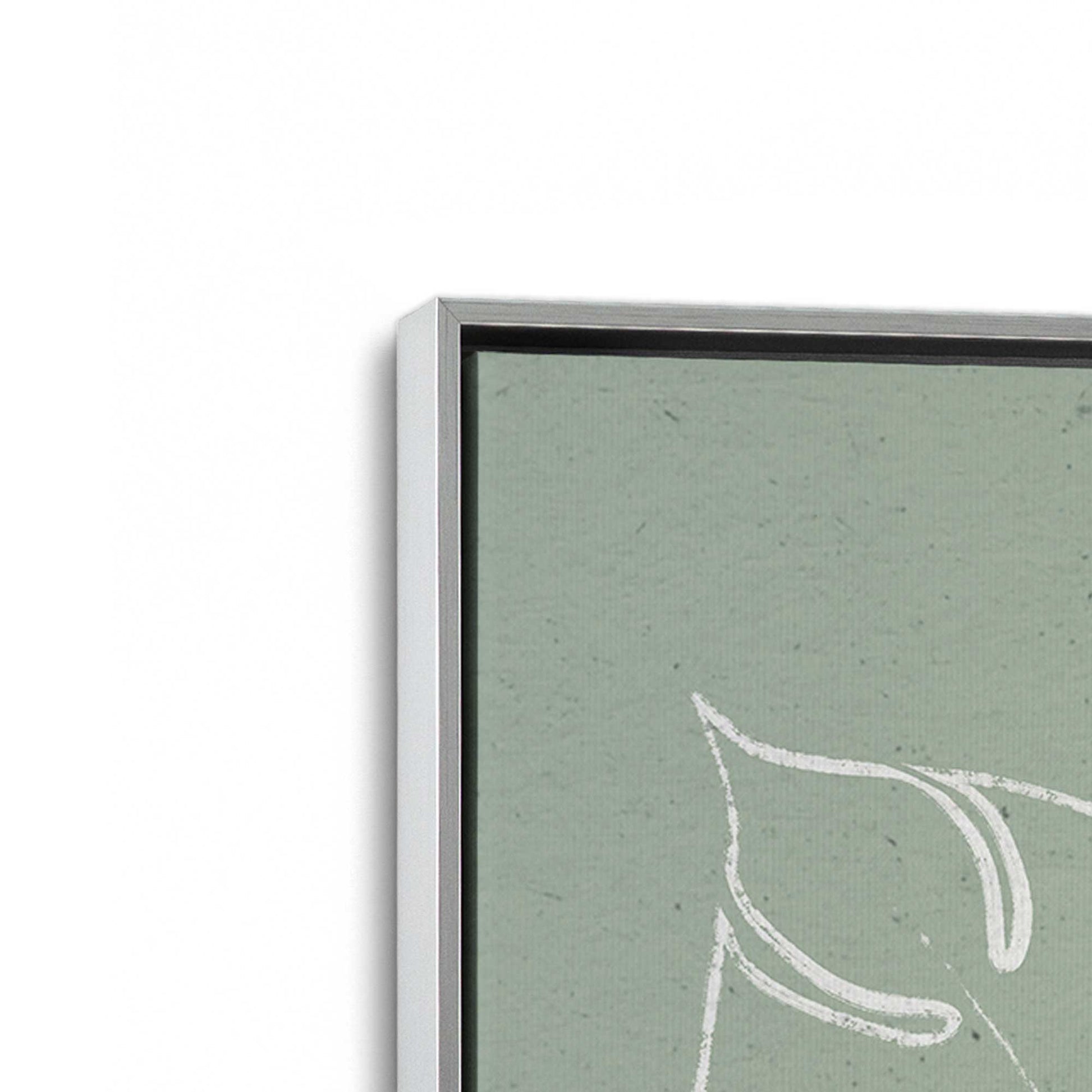 [Color:Polished Chrome], Picture of art in a Polished Chrome frame at an angle