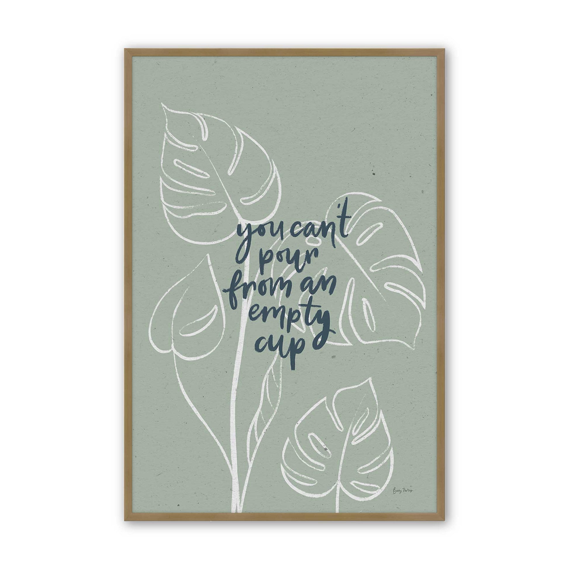 [Color:Brushed Gold], Picture of art in a Brushed Gold frame