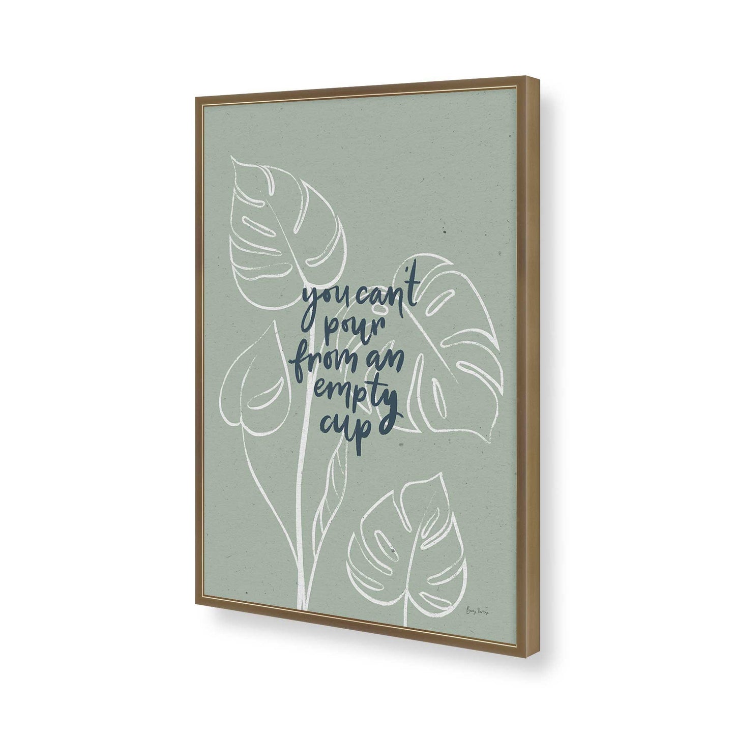 [Color:Brushed Gold], Picture of art in a Brushed Gold frame of the corner