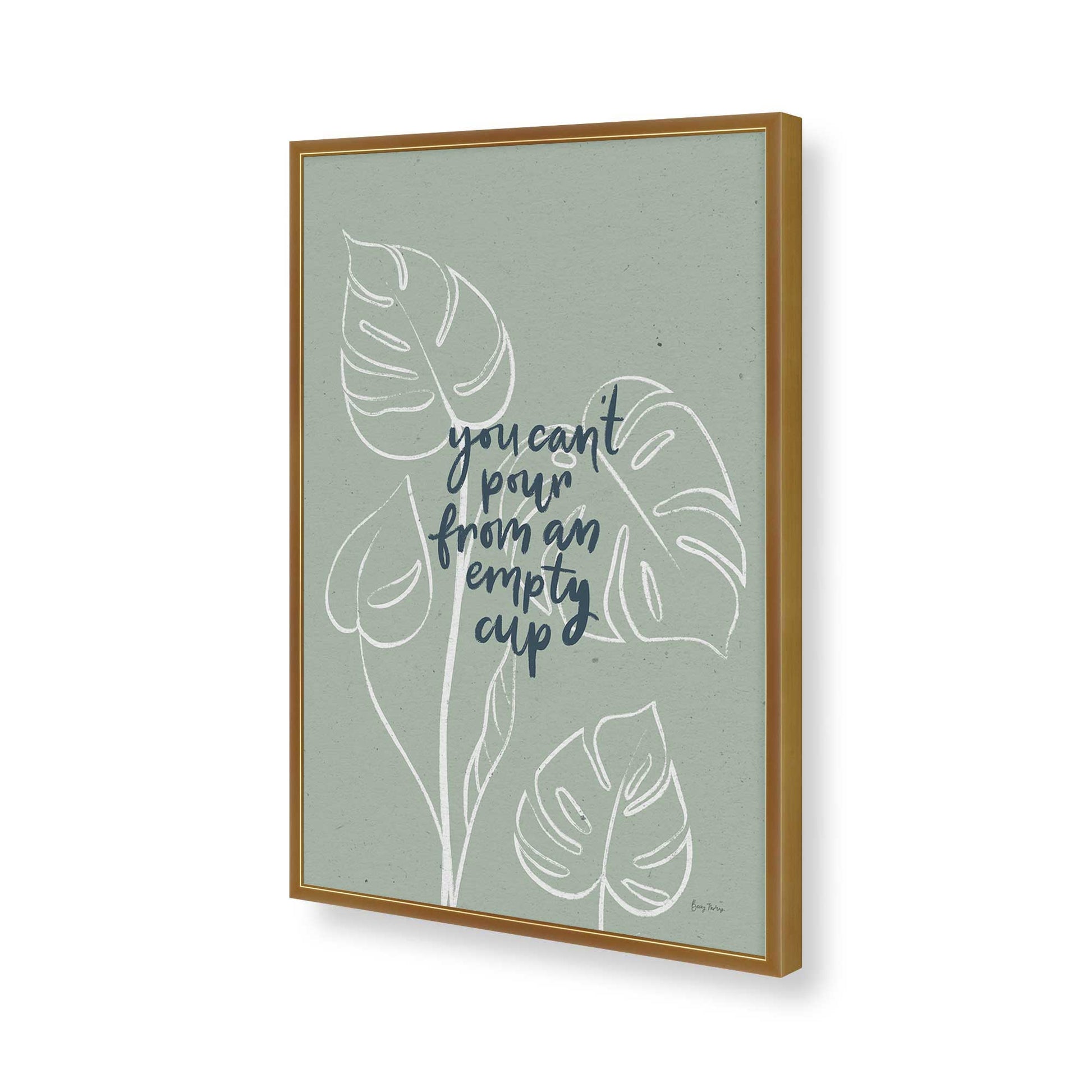 [Color:Polished Gold], Picture of art in a Polished Gold frame of the corner