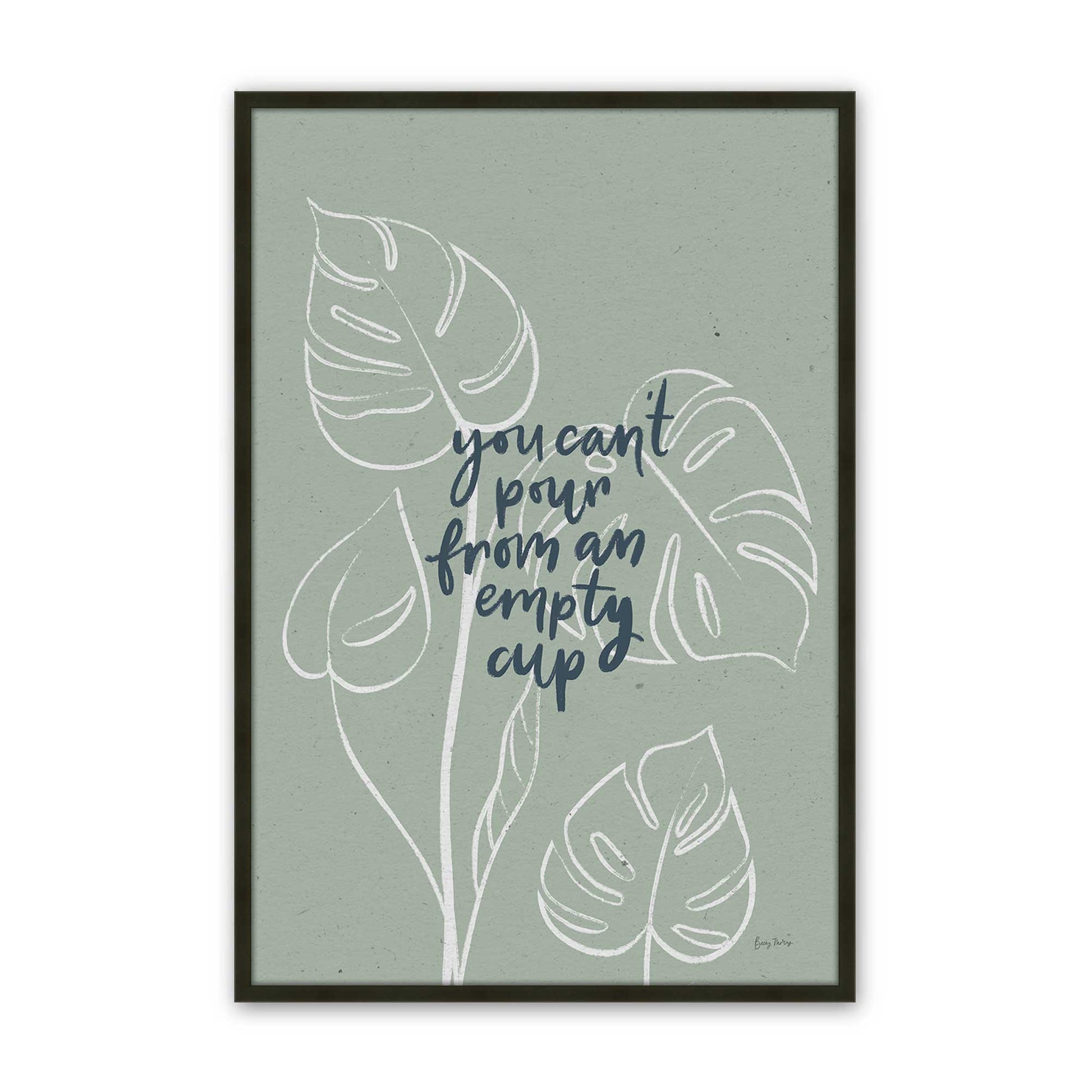 [Color:Satin Black], Picture of art in a Satin Black frame