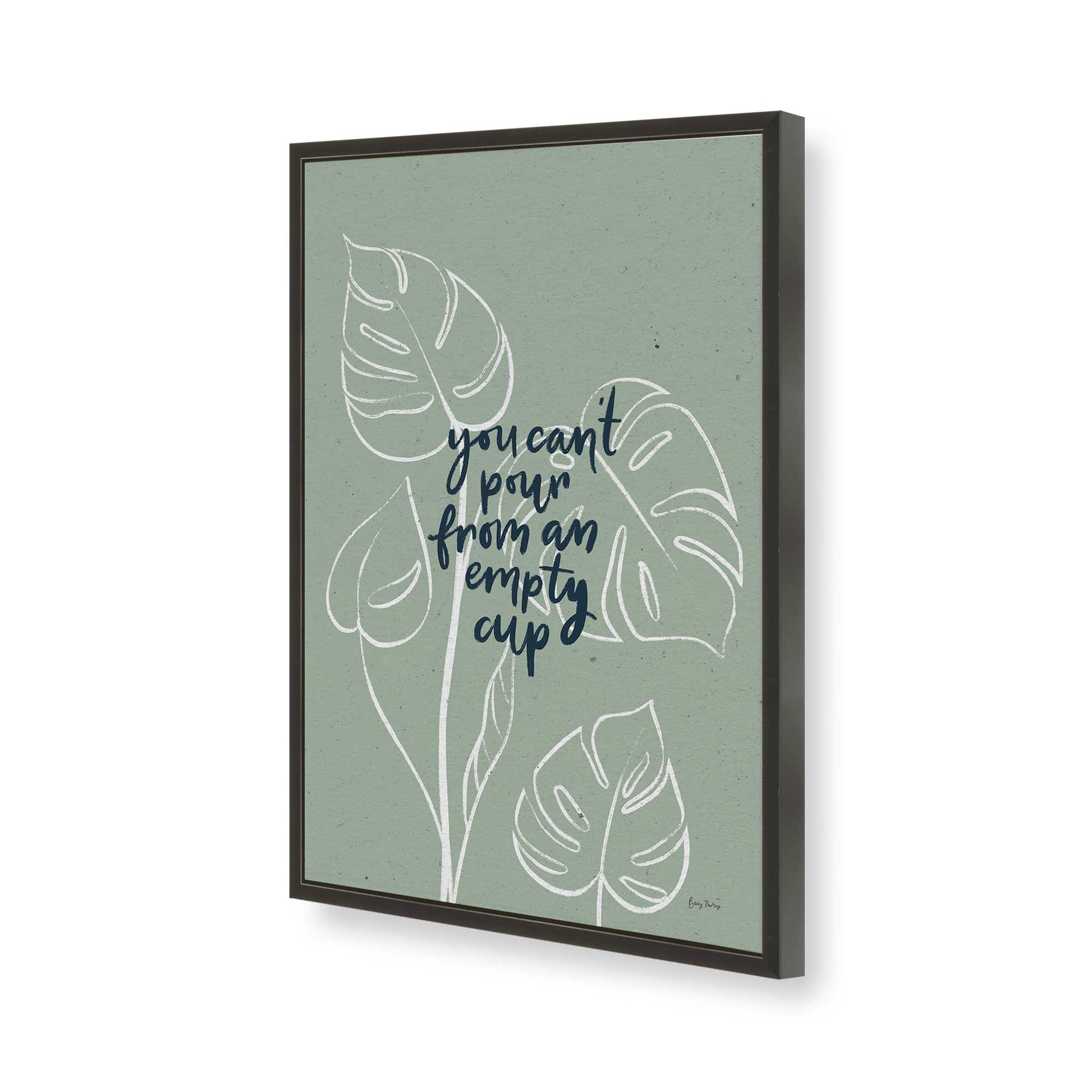[Color:Satin Black], Picture of art in a Satin Black frame of the corner