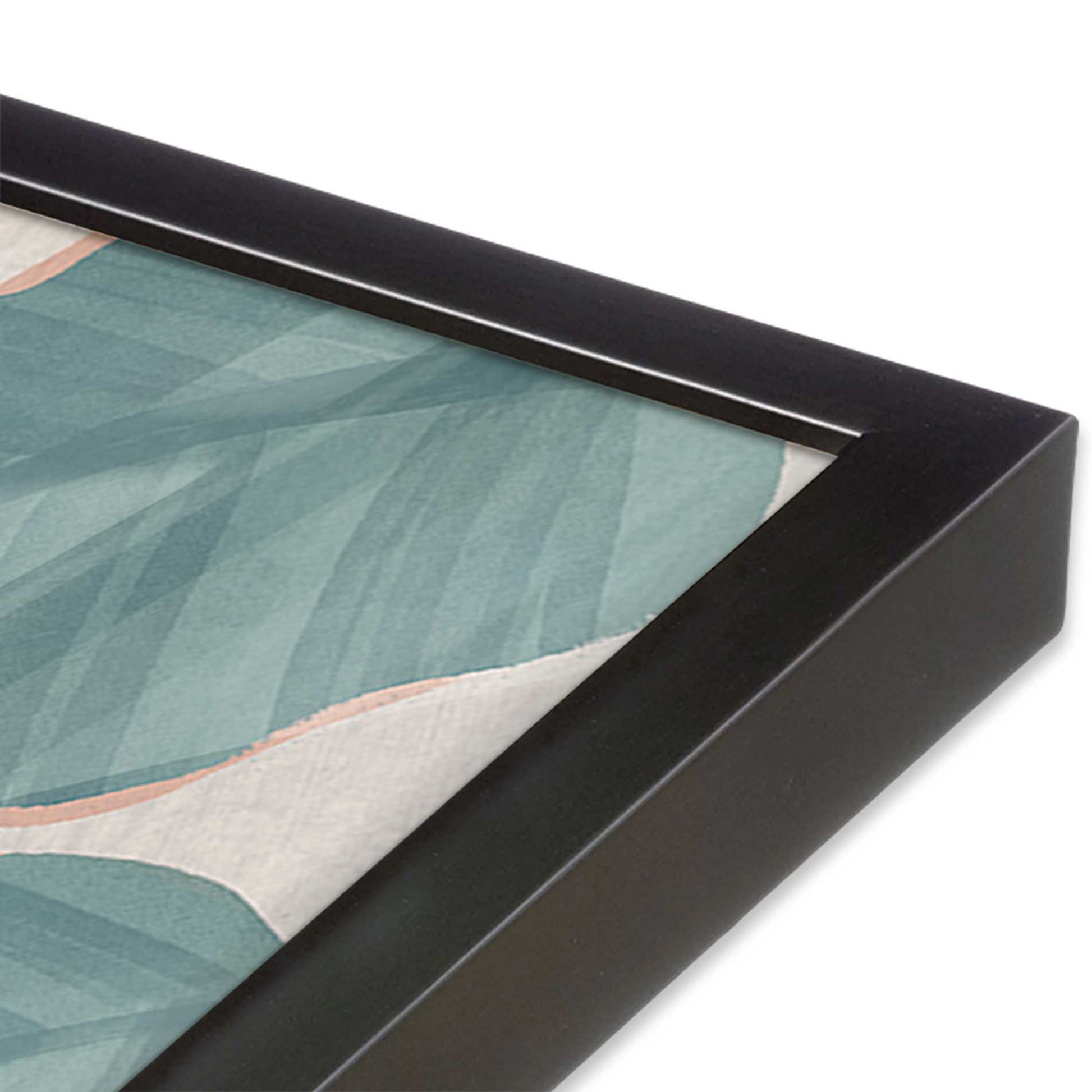 [Color:Weathered Zinc], Picture of art in a Weathered Zinc frame of the corner