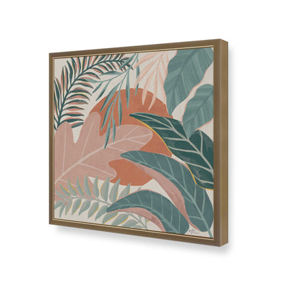 [Color:Brushed Gold], Picture of art in a Brushed Gold frame at an angle