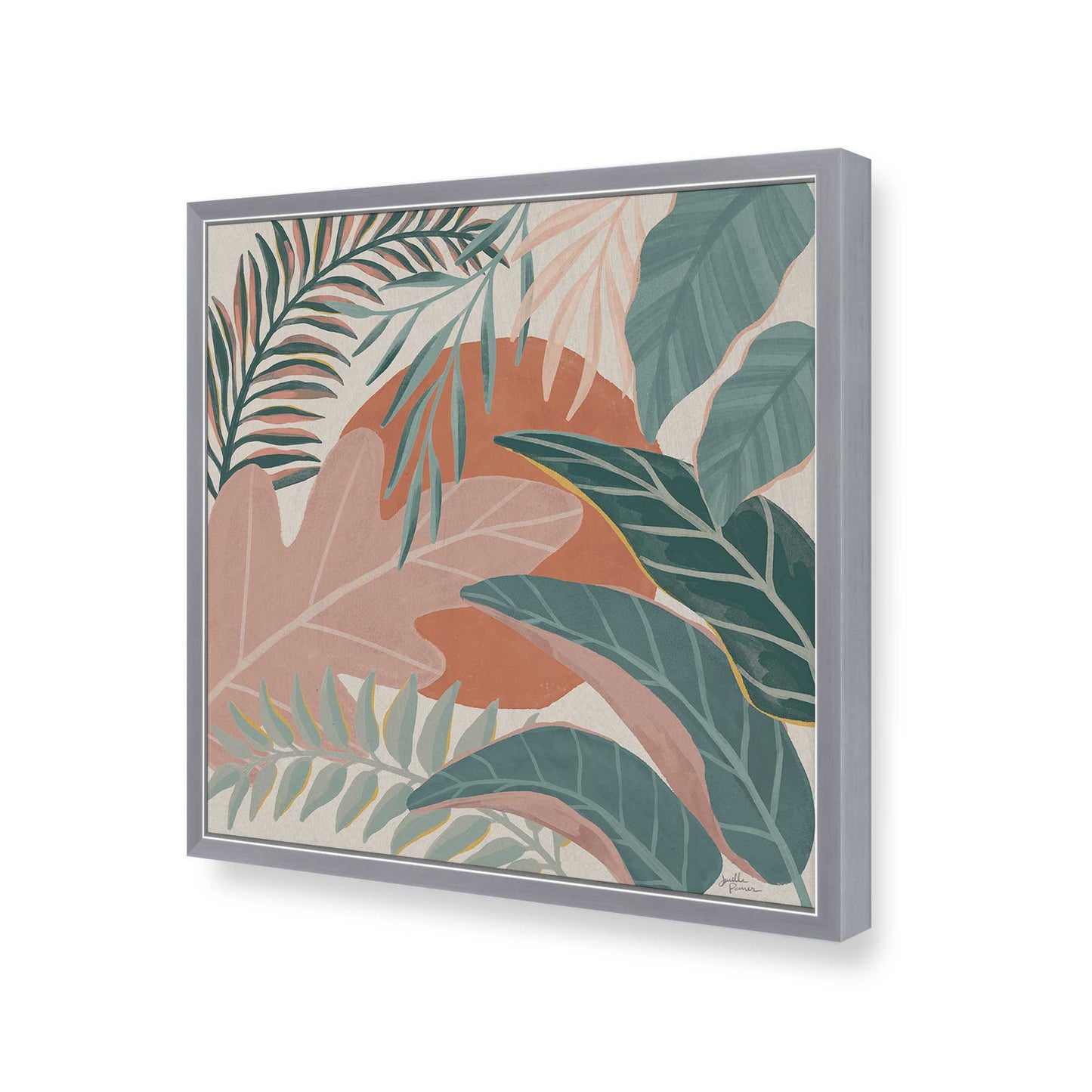 [Color:Polished Chrome], Picture of art in a Polished Chrome frame at an angle