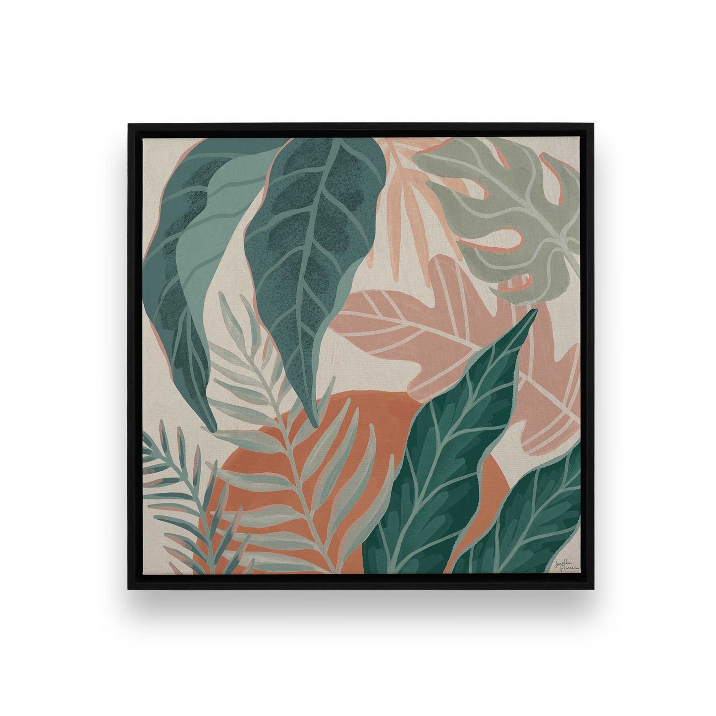 [Color:Satin Black], Picture of art in a Satin Black frame