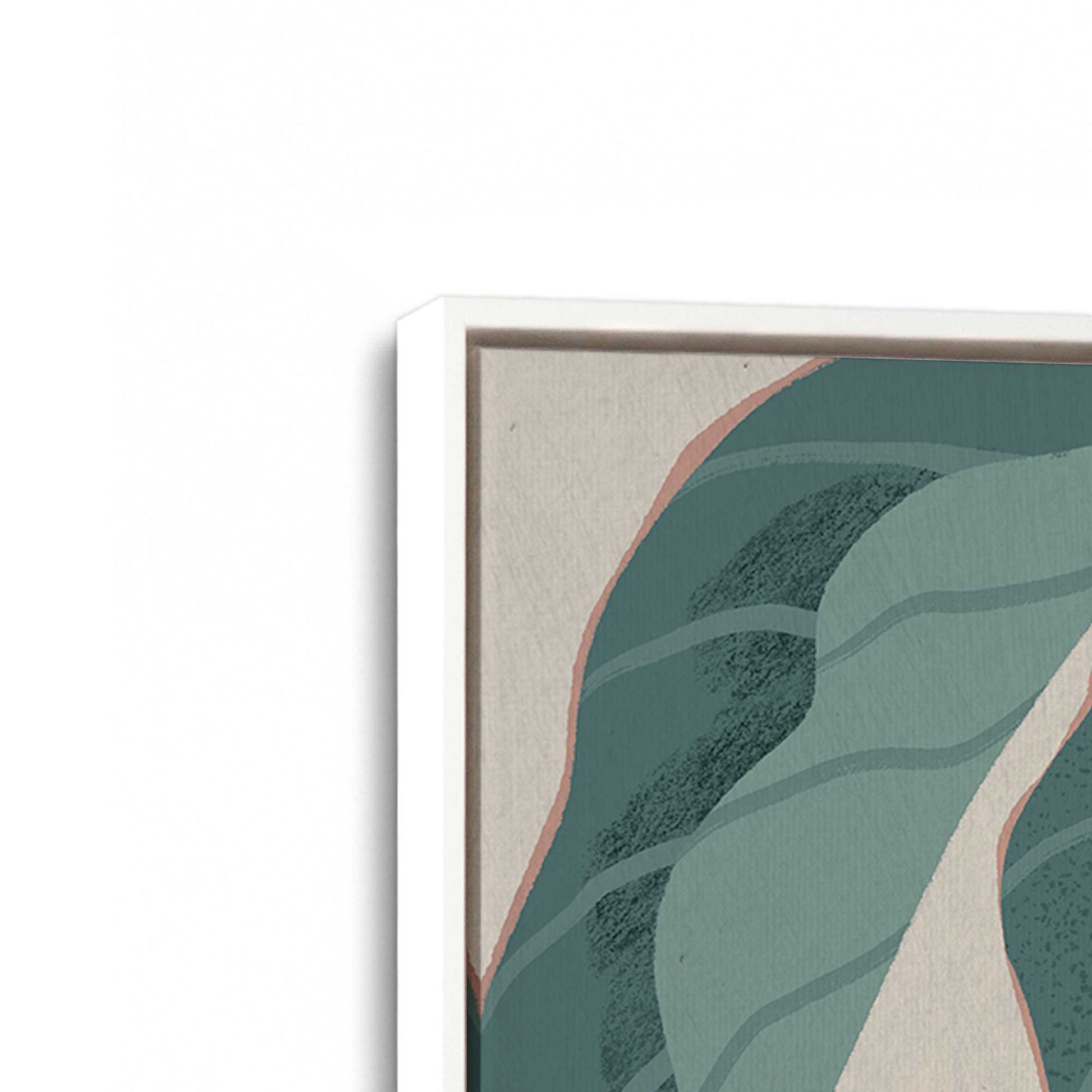[Color:Opaque White], Picture of art in a White frame at an angle