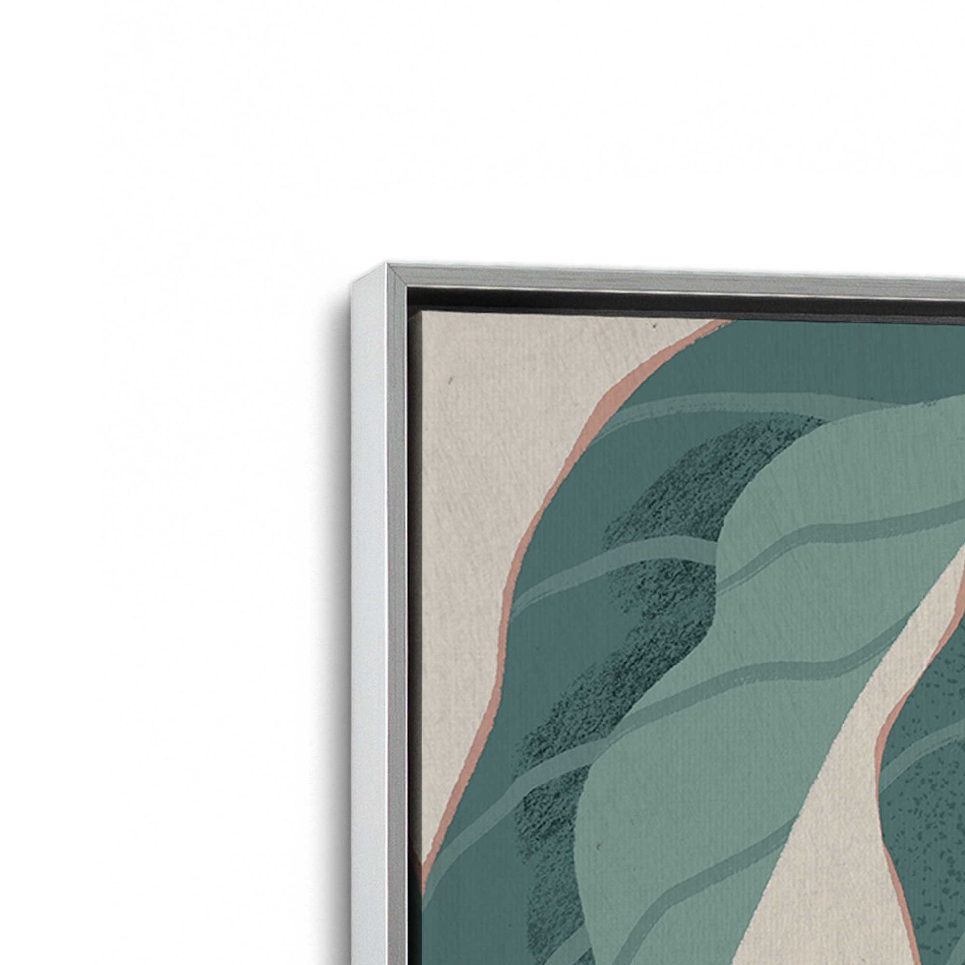 [Color:Polished Chrome], Picture of art in a Polished Chrome frame at an angle