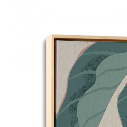 [Color:American Maple], Picture of art in a American Maple frame at an angle