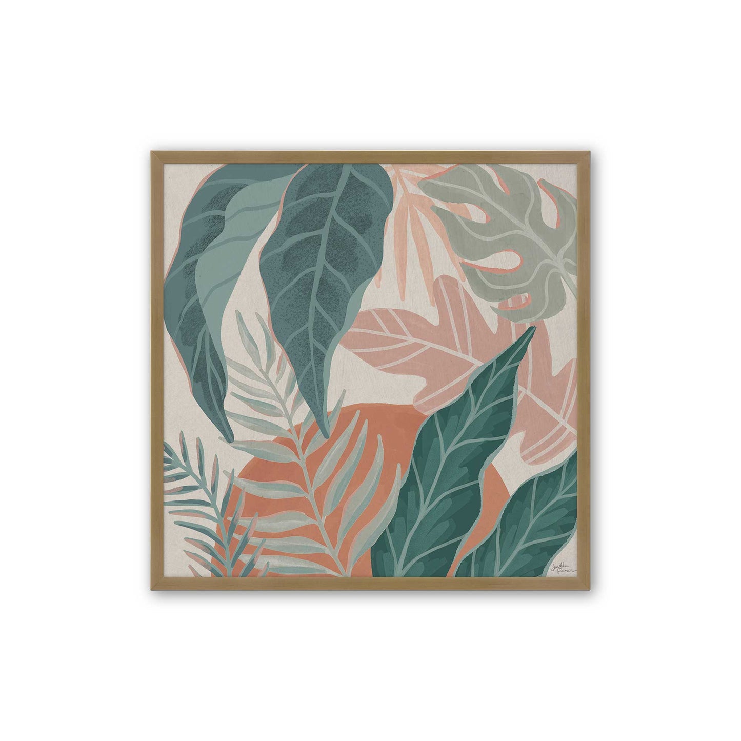 [Color:Brushed Gold], Picture of art in a Brushed Gold frame