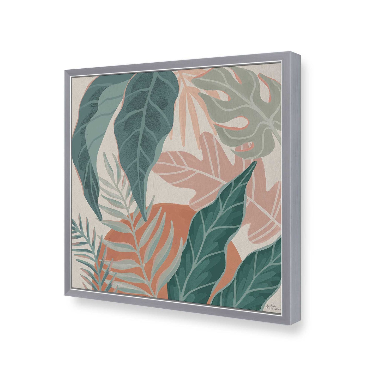 [Color:Polished Chrome], Picture of art in a Polished Chrome frame at an angle