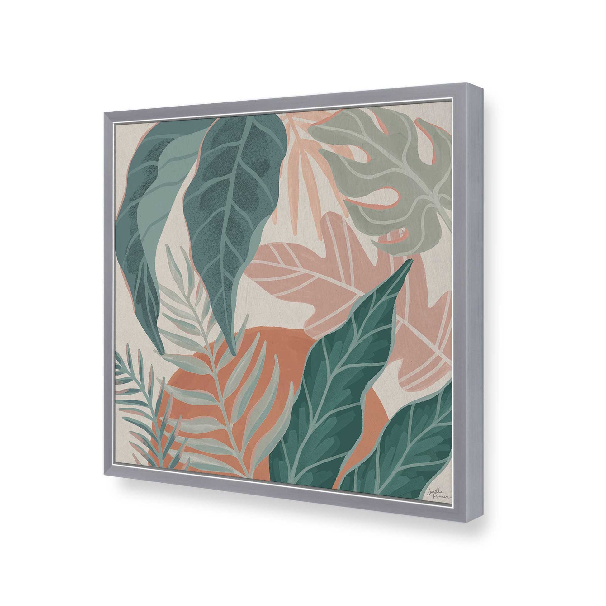 [Color:Polished Chrome], Picture of art in a Polished Chrome frame at an angle