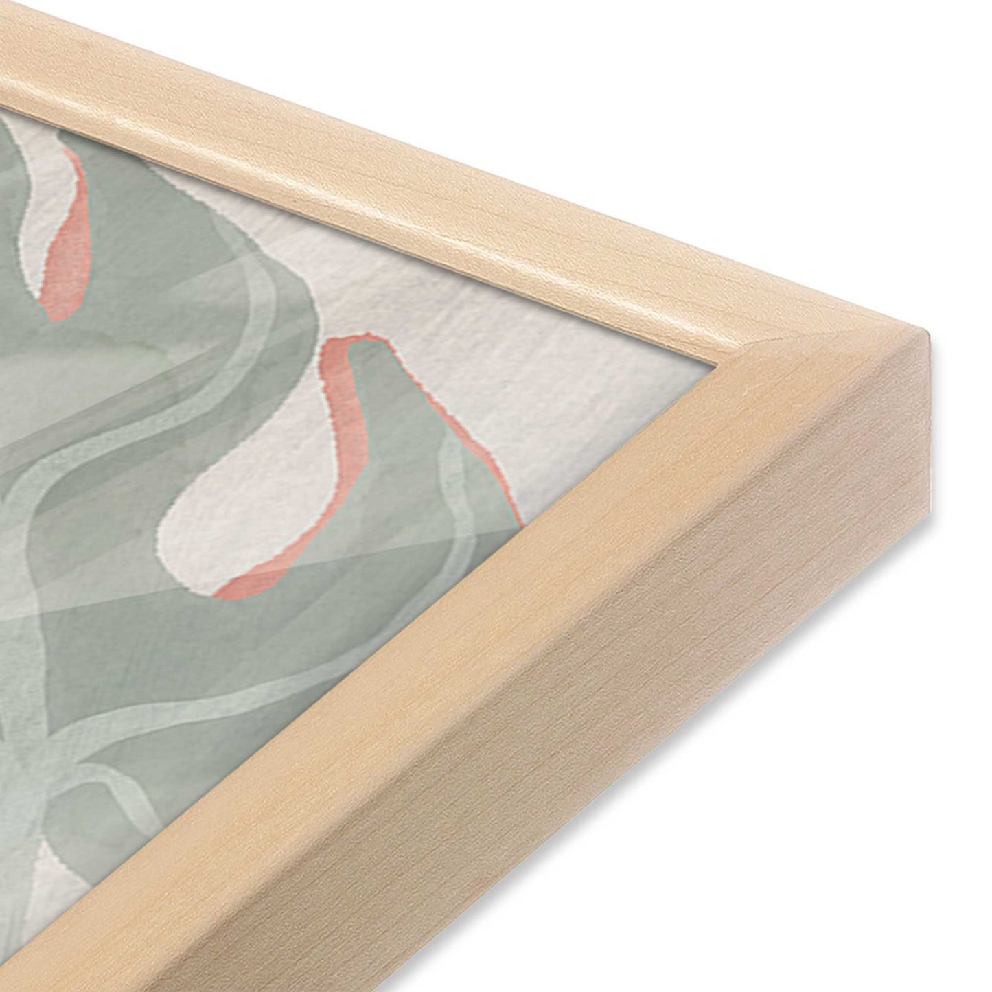 [Color:Raw Maple], Picture of art in a Raw Maple frame of the corner