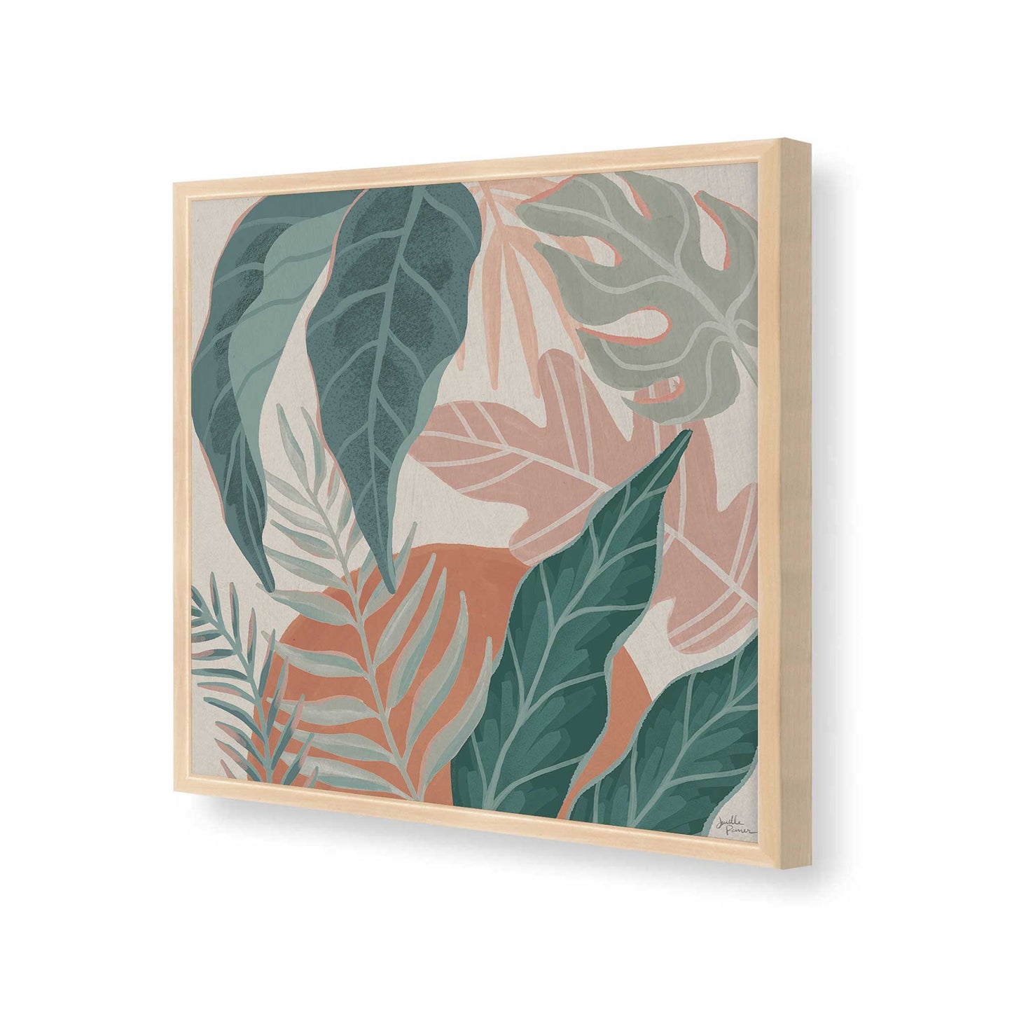 [Color:Raw Maple], Picture of art in a Raw Maple frame at an angle