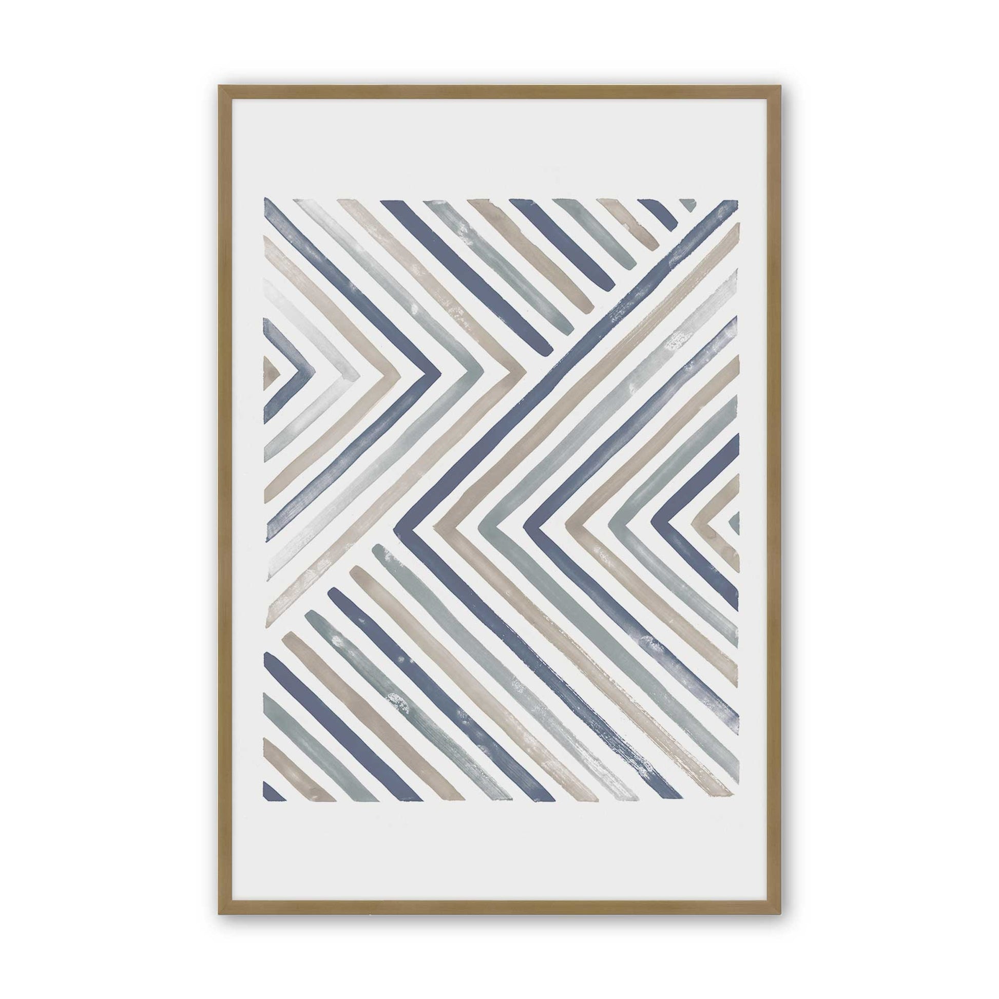 [Color:Brushed Gold], Picture of art in a Brushed Gold frame