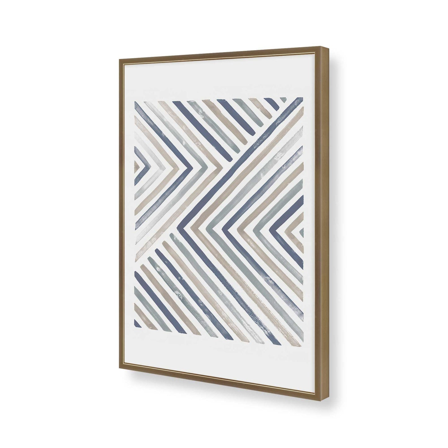 [Color:Brushed Gold], Picture of art in a Brushed Gold frame of the corner
