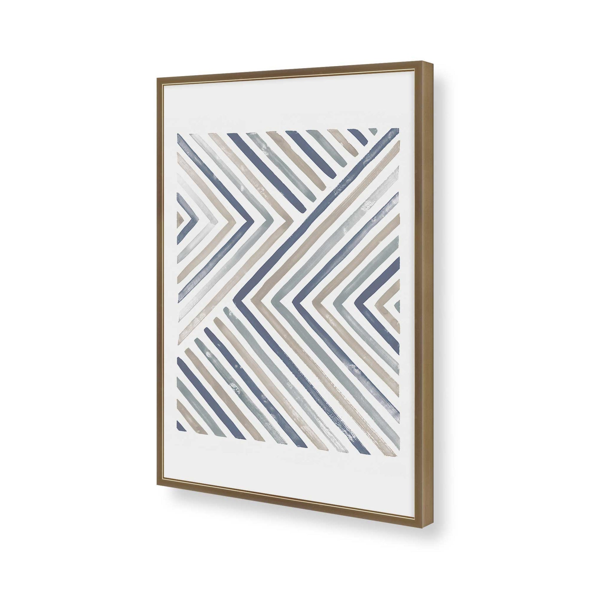 [Color:Brushed Gold], Picture of art in a Brushed Gold frame of the corner