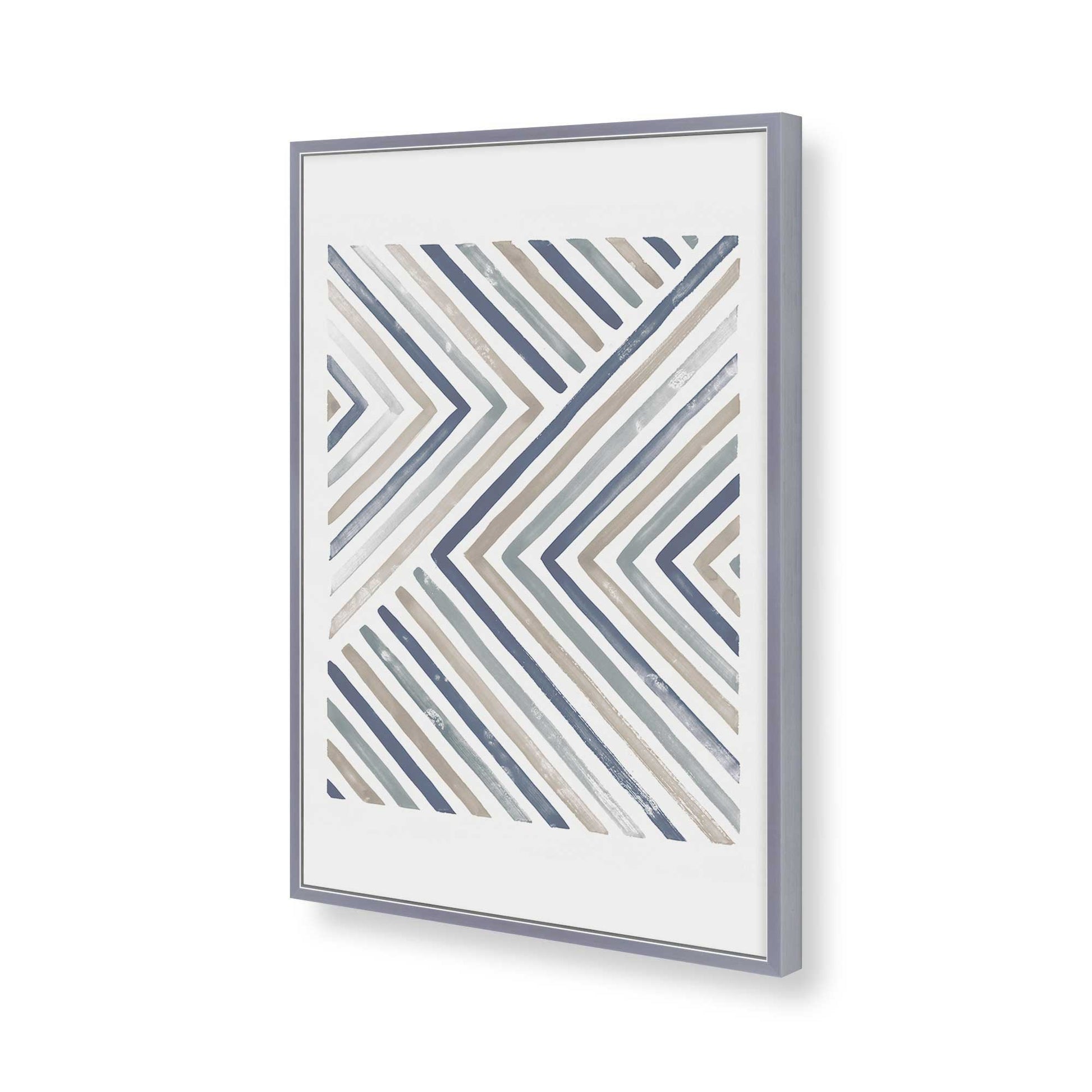 [Color:Polished Chrome], Picture of art in a Polished Chrome frame of the corner