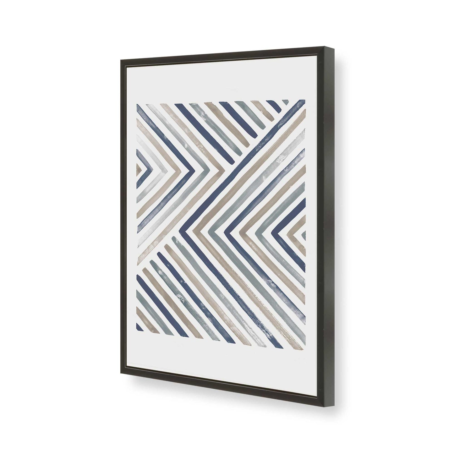 [Color:Satin Black], Picture of art in a Satin Black frame of the corner