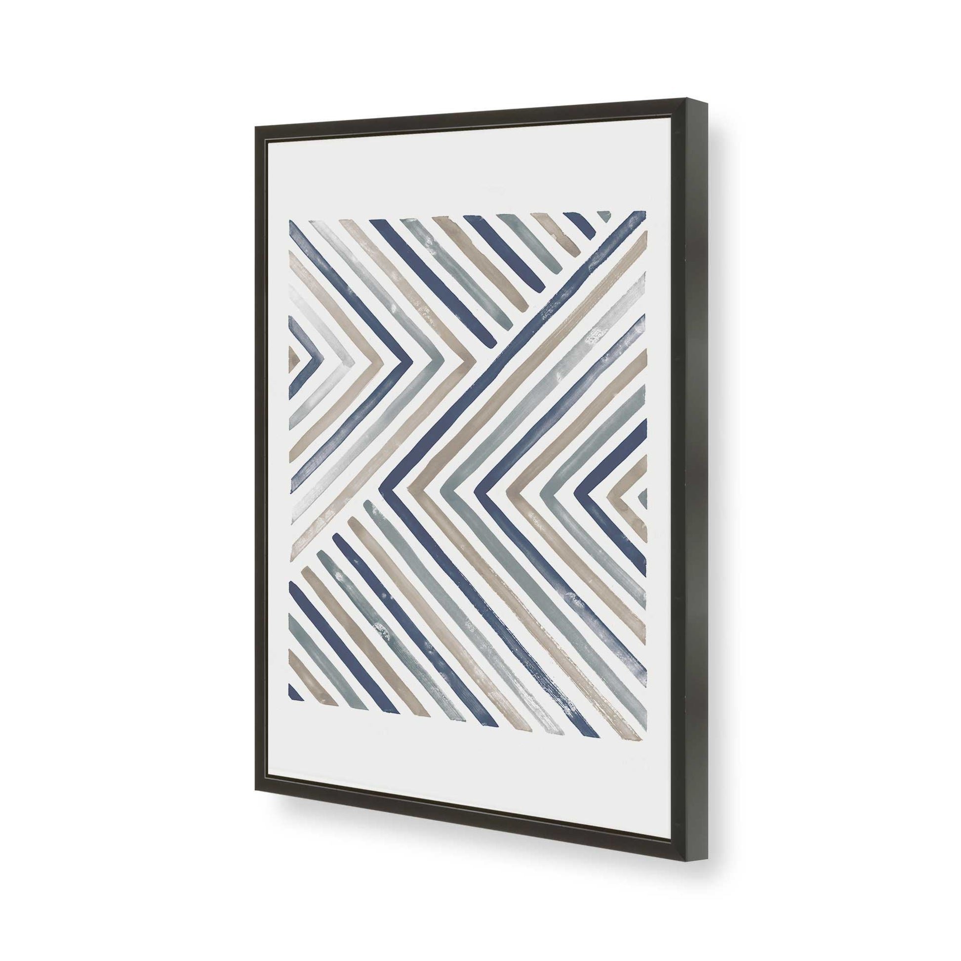 [Color:Satin Black], Picture of art in a Satin Black frame of the corner
