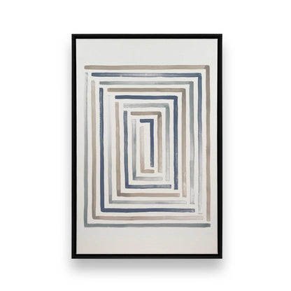 [Color:Satin Black], Picture of art in a Satin Black frame