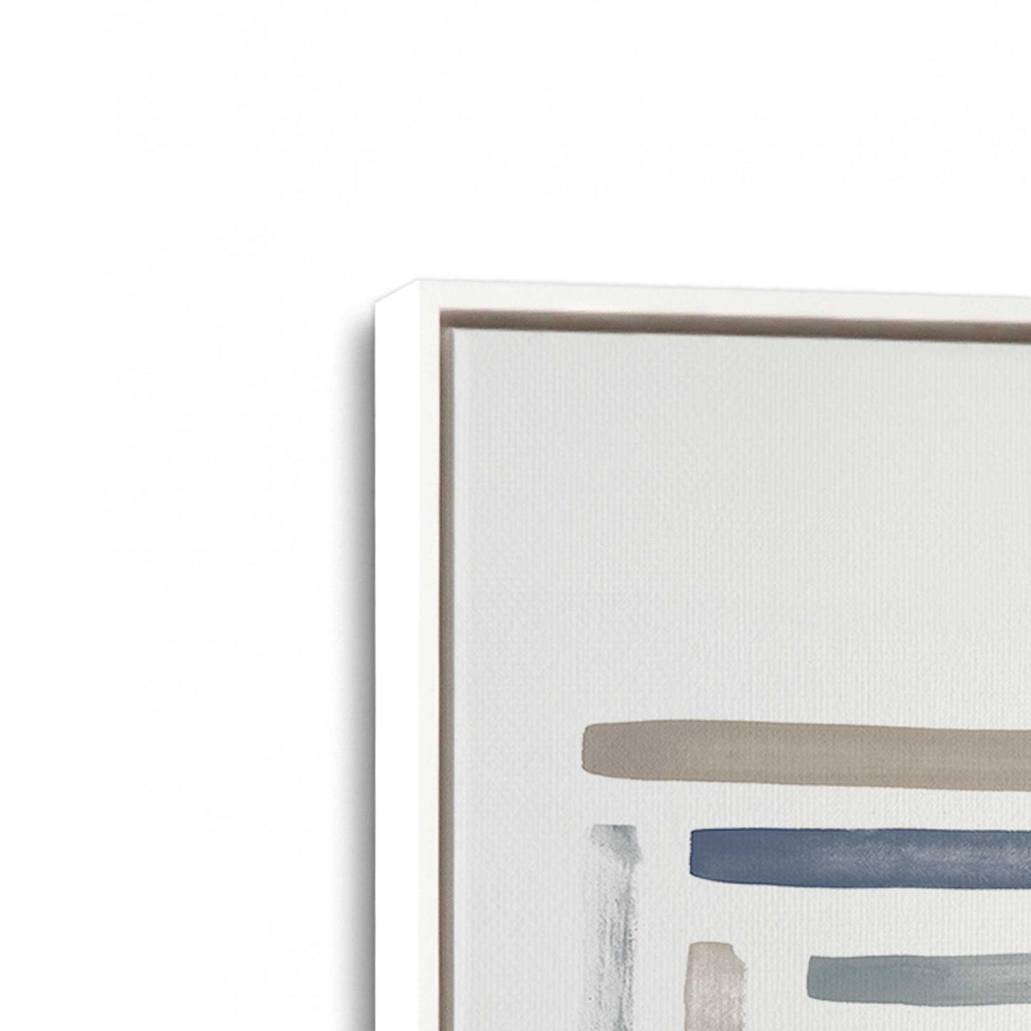 [Color:Opaque White], Picture of art in a White frame at an angle