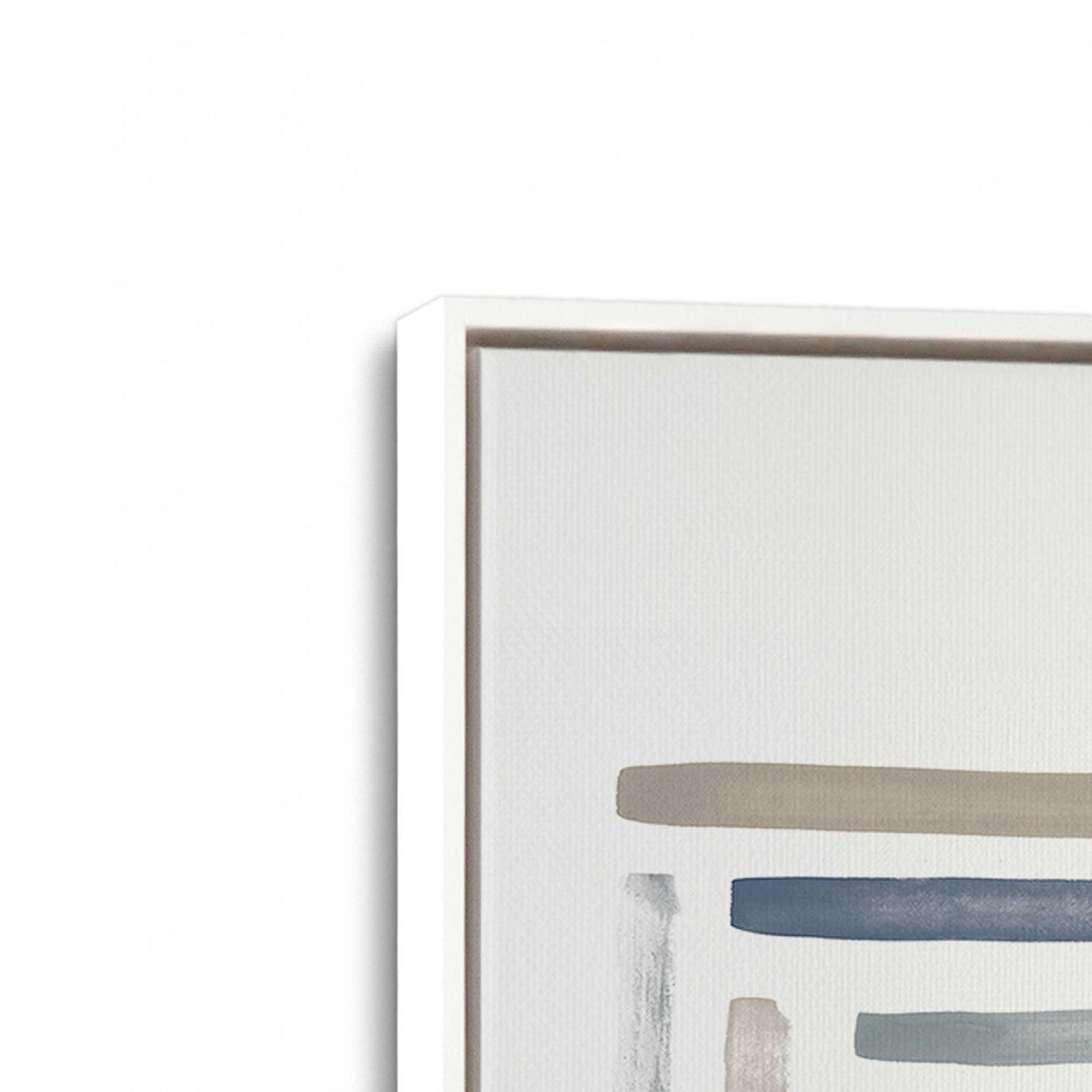 [Color:Opaque White], Picture of art in a White frame at an angle
