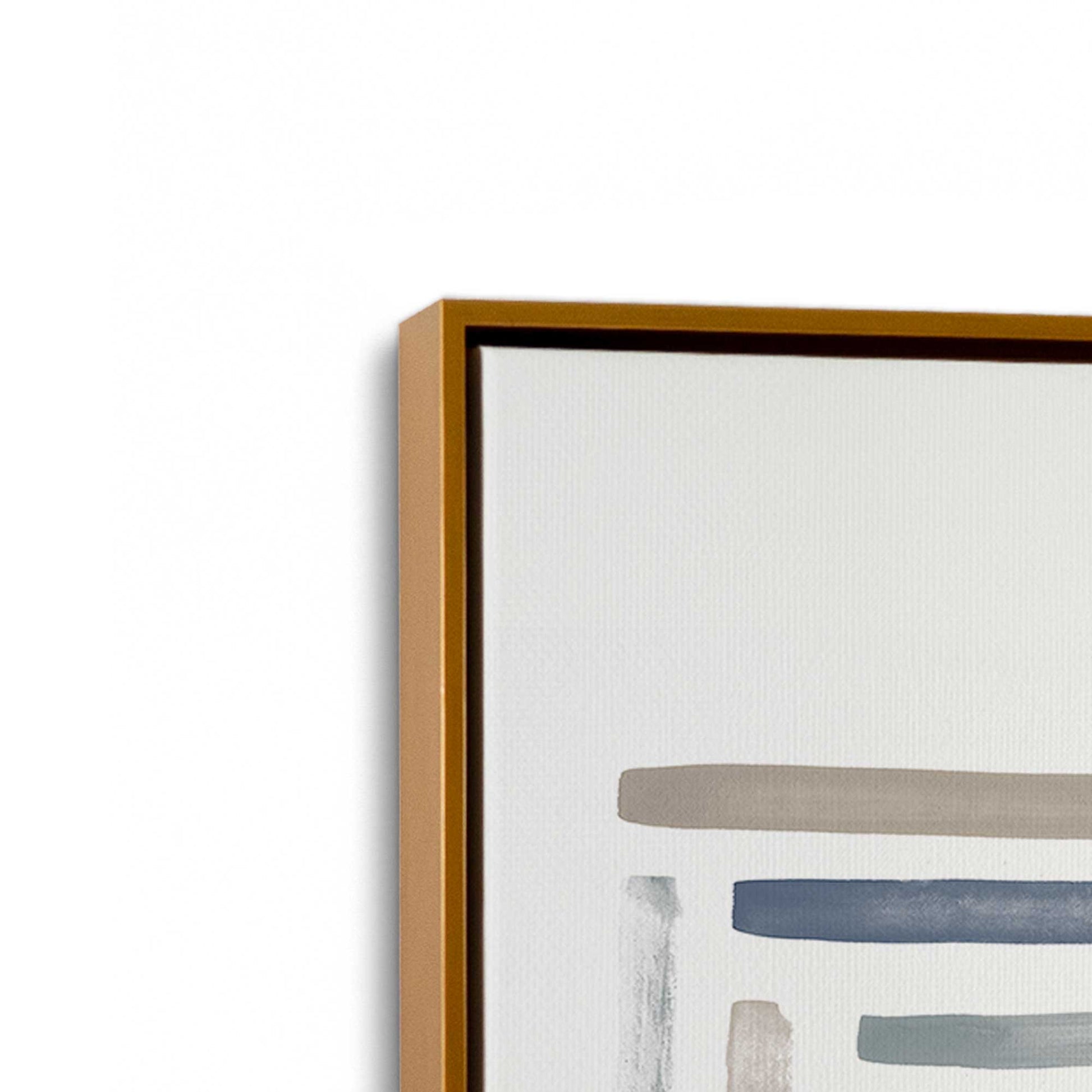 [Color:Polished Gold], Picture of art in a Polished Gold frame at an angle
